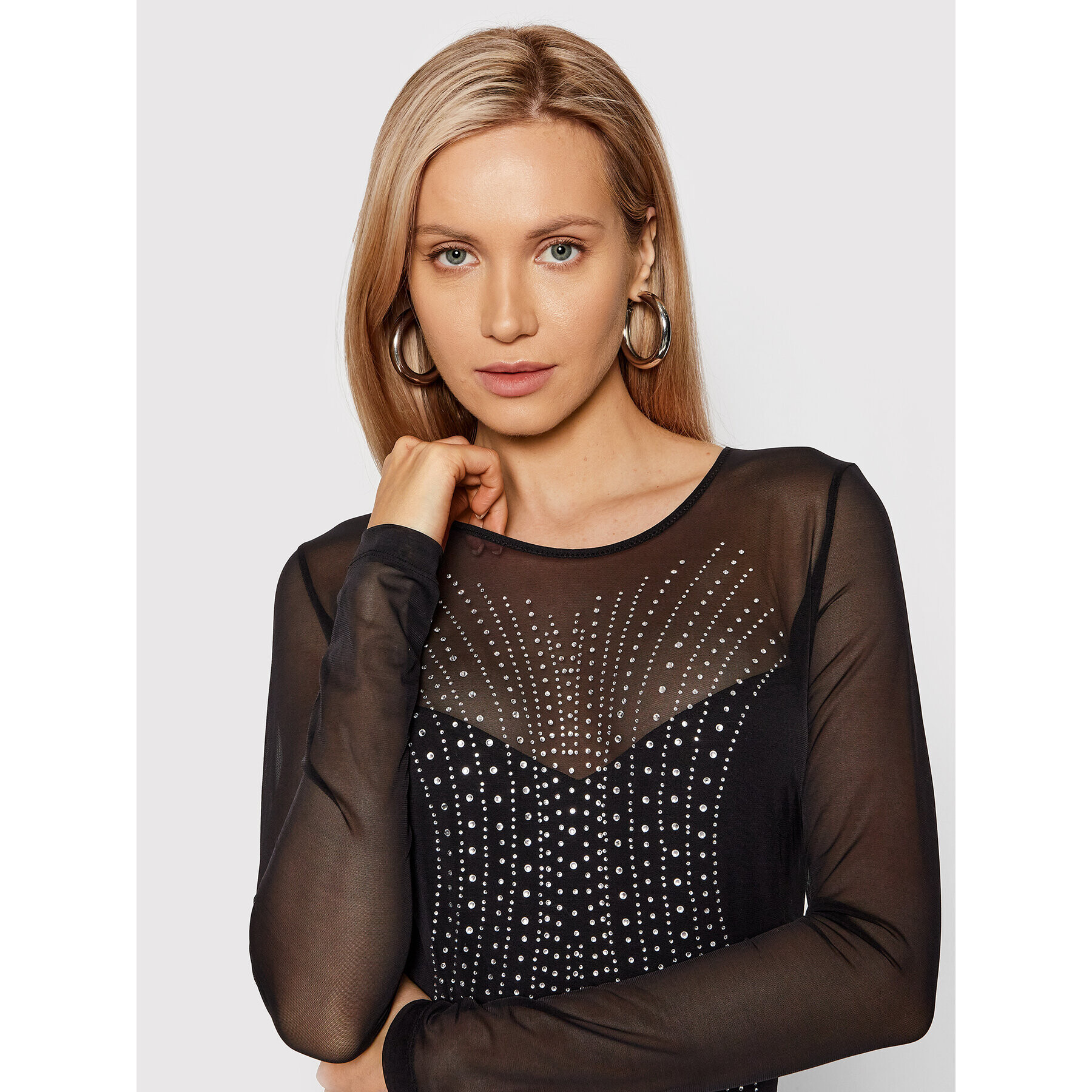Guess Боди O2RM10 NT01O Черен Slim Fit - Pepit.bg