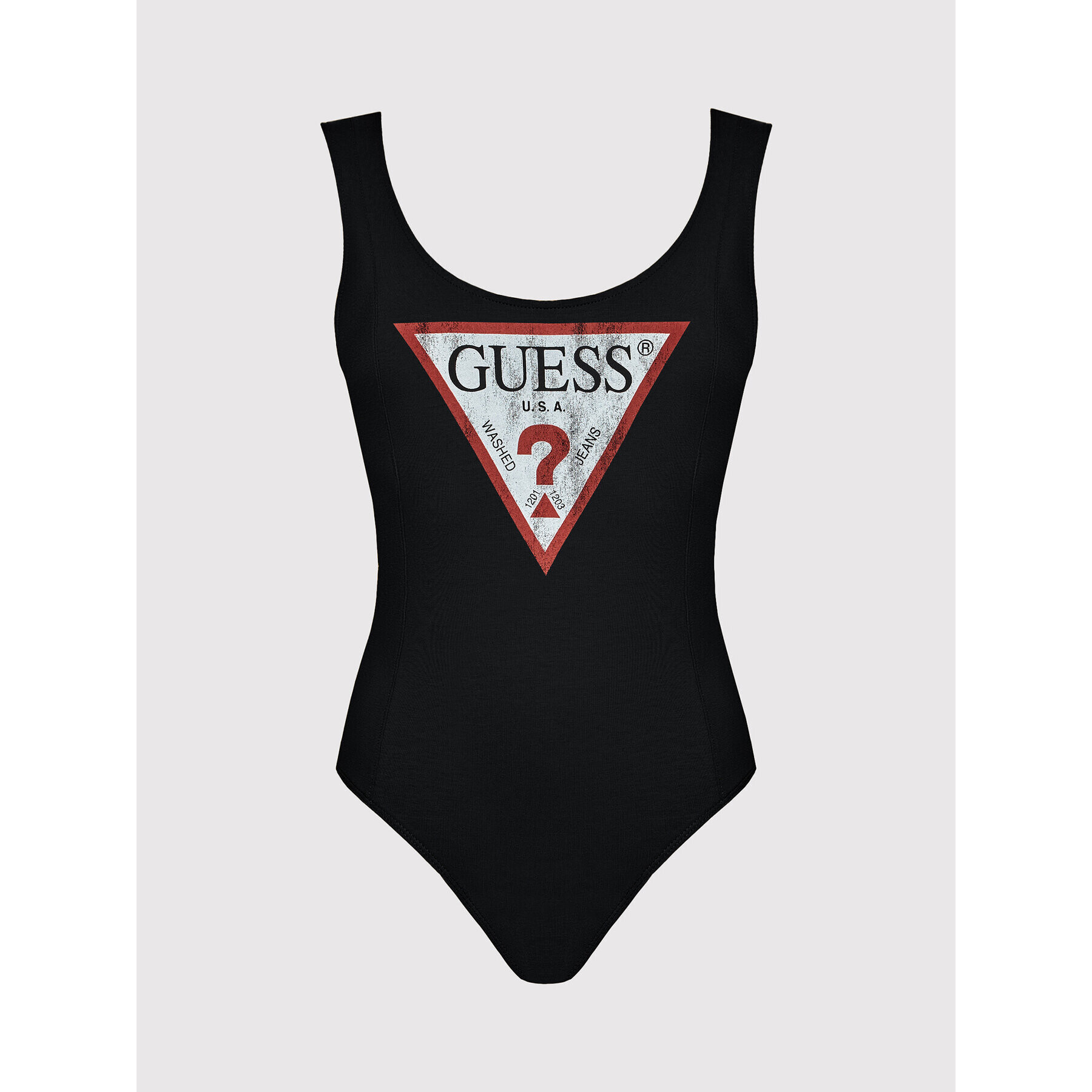 Guess Боди Scoop Classic W81I08 R49A2 Черен Slim Fit - Pepit.bg