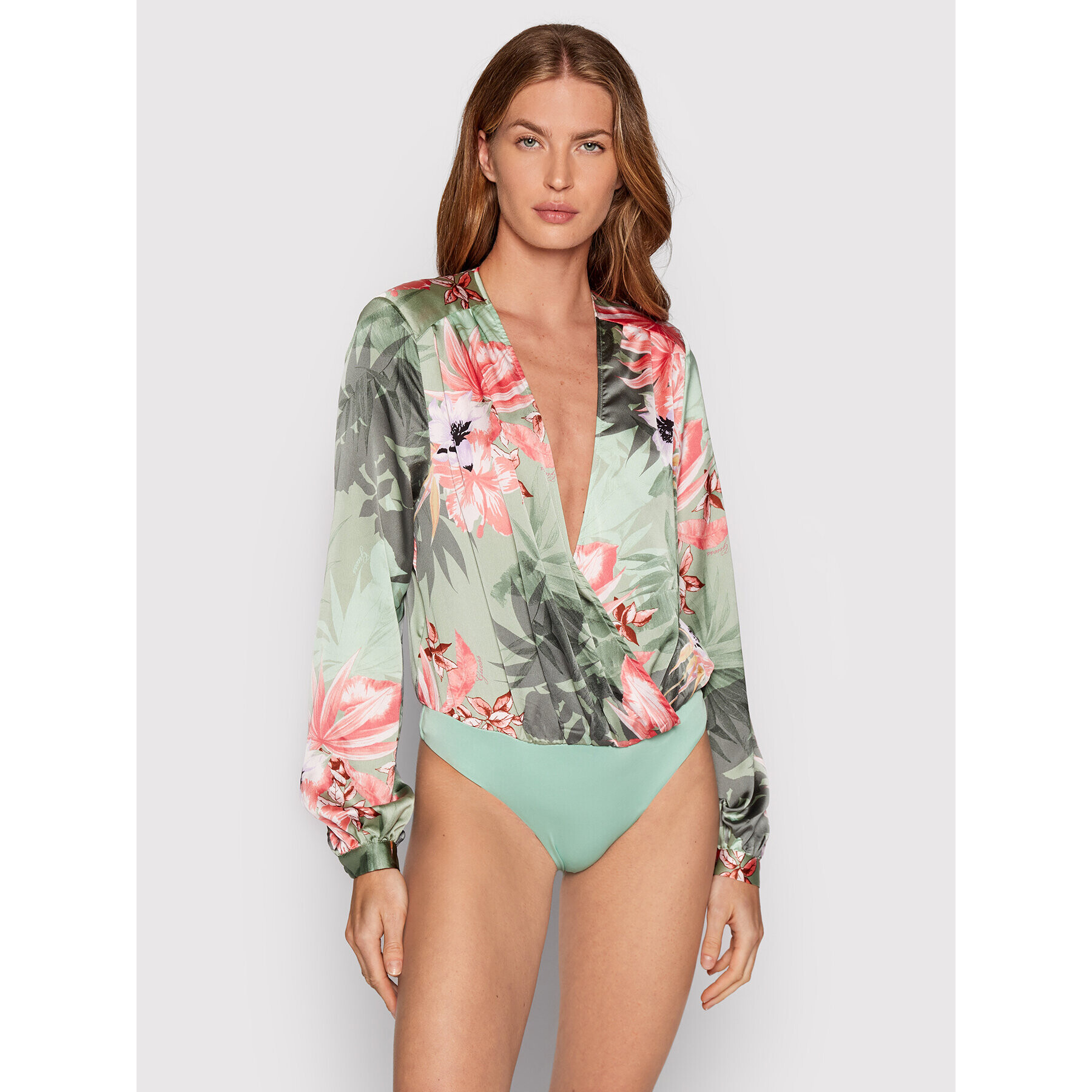 Guess Боди Stefania W2GH47 WD8G2 Зелен Regular Fit - Pepit.bg