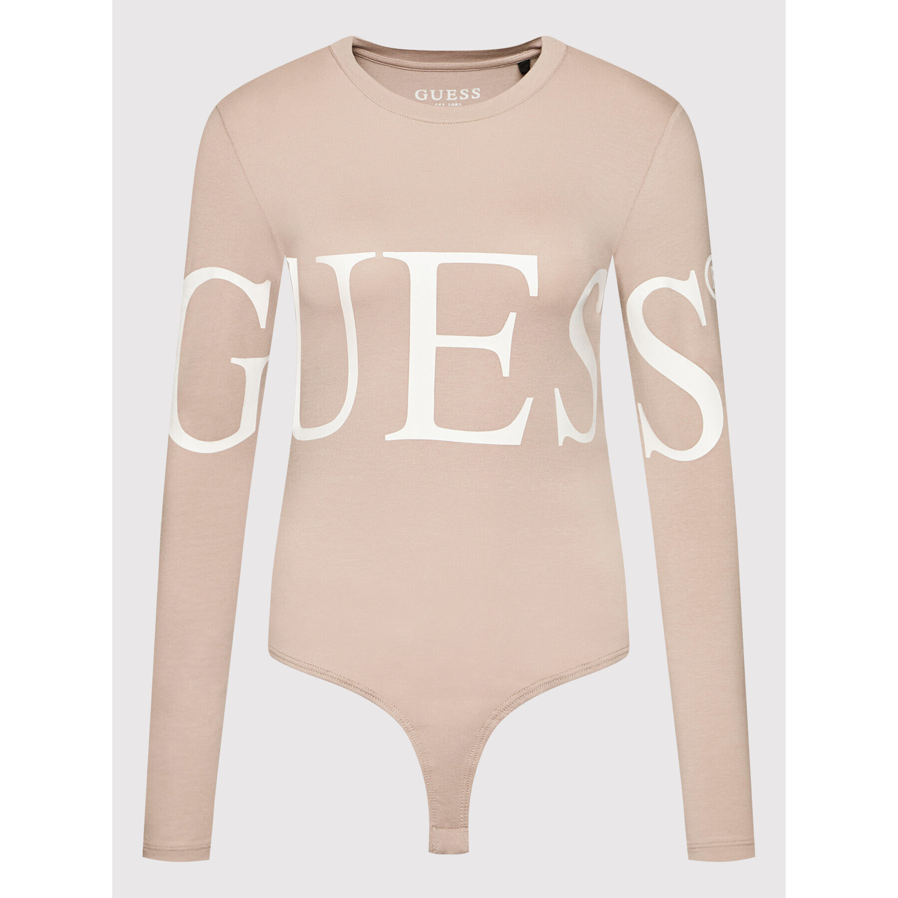 Guess Боди W2RI23 K49A1 Розов Slim Fit - Pepit.bg