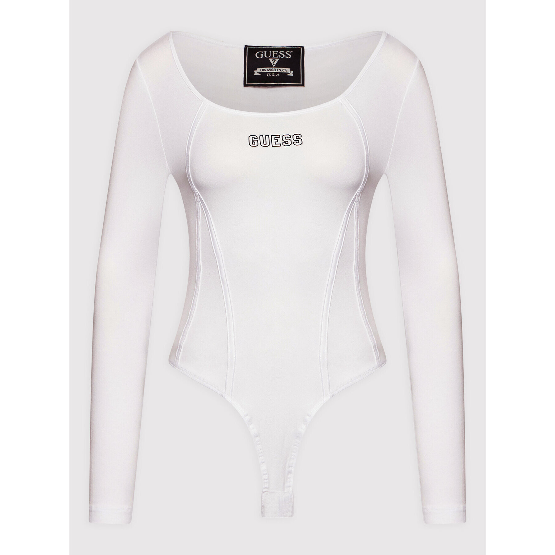 Guess Боди W2RP19 K68D2 Бял Slim Fit - Pepit.bg