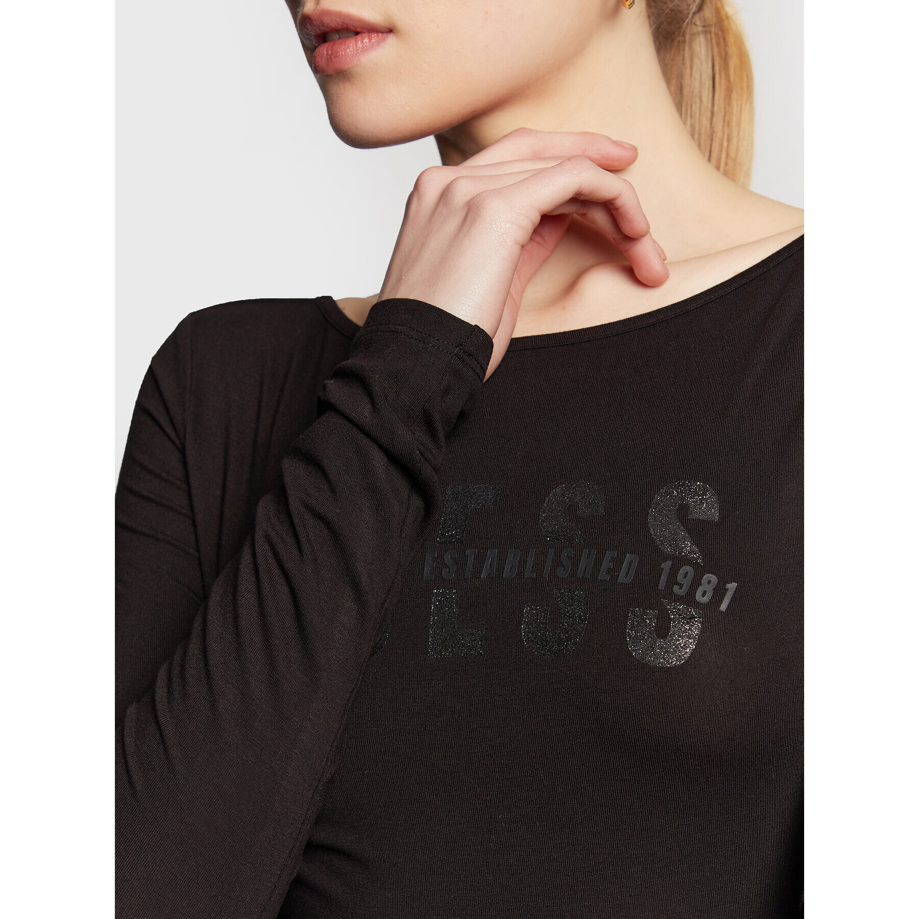 Guess Боди W3RP28 K68D2 Черен Slim Fit - Pepit.bg
