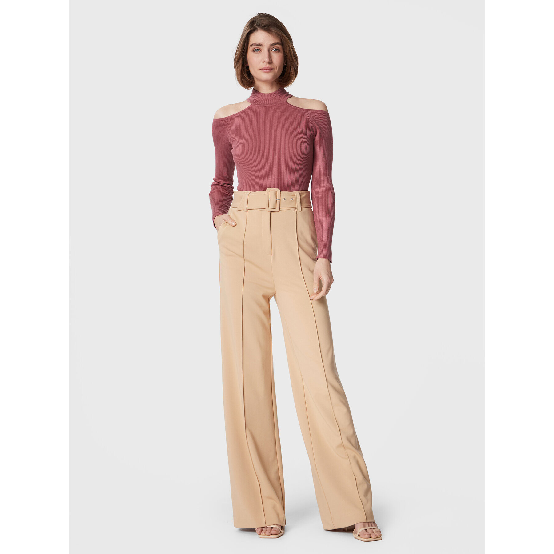 Guess Боди W3RR15 Z2YK2 Розов Slim Fit - Pepit.bg
