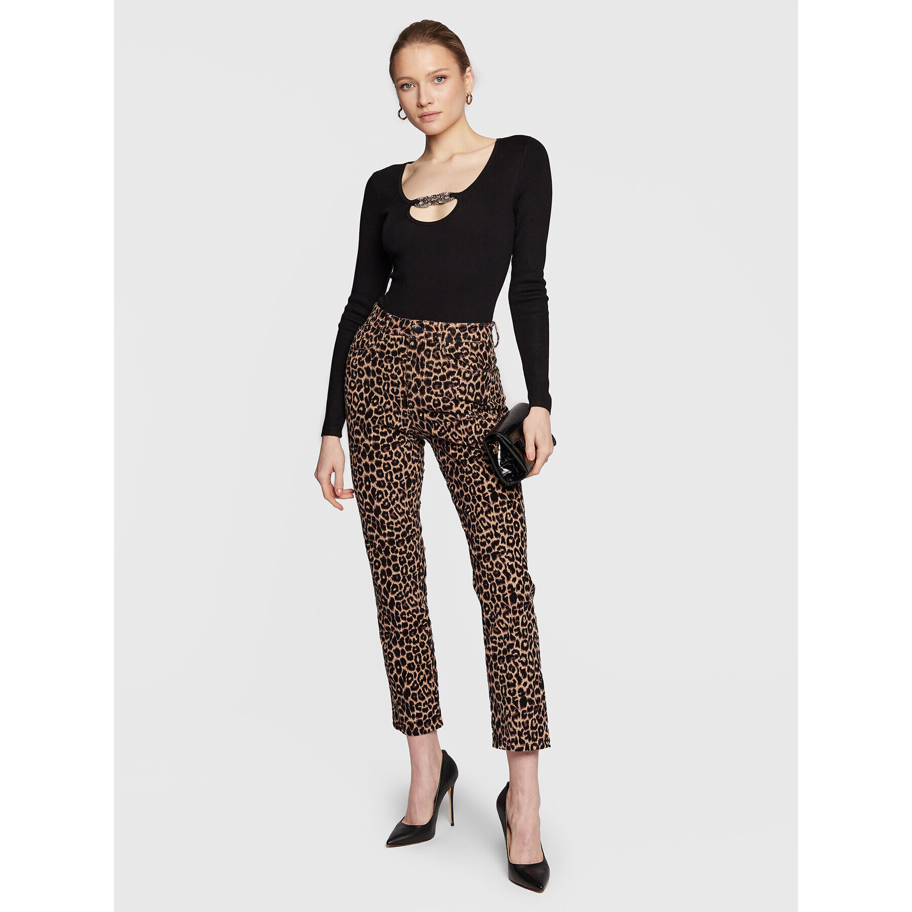 Guess Боди W3RR16 Z2YK2 Черен Slim Fit - Pepit.bg