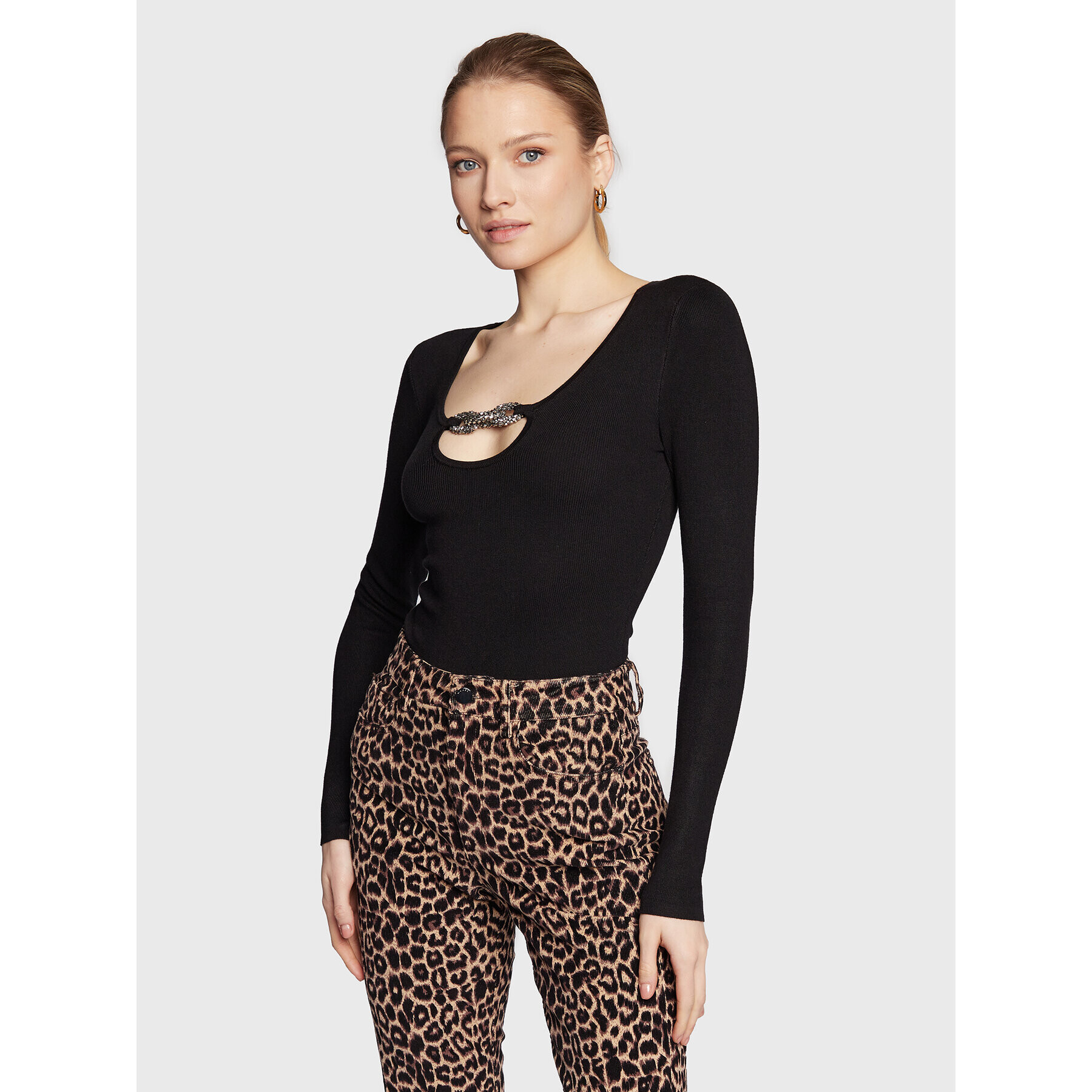Guess Боди W3RR16 Z2YK2 Черен Slim Fit - Pepit.bg