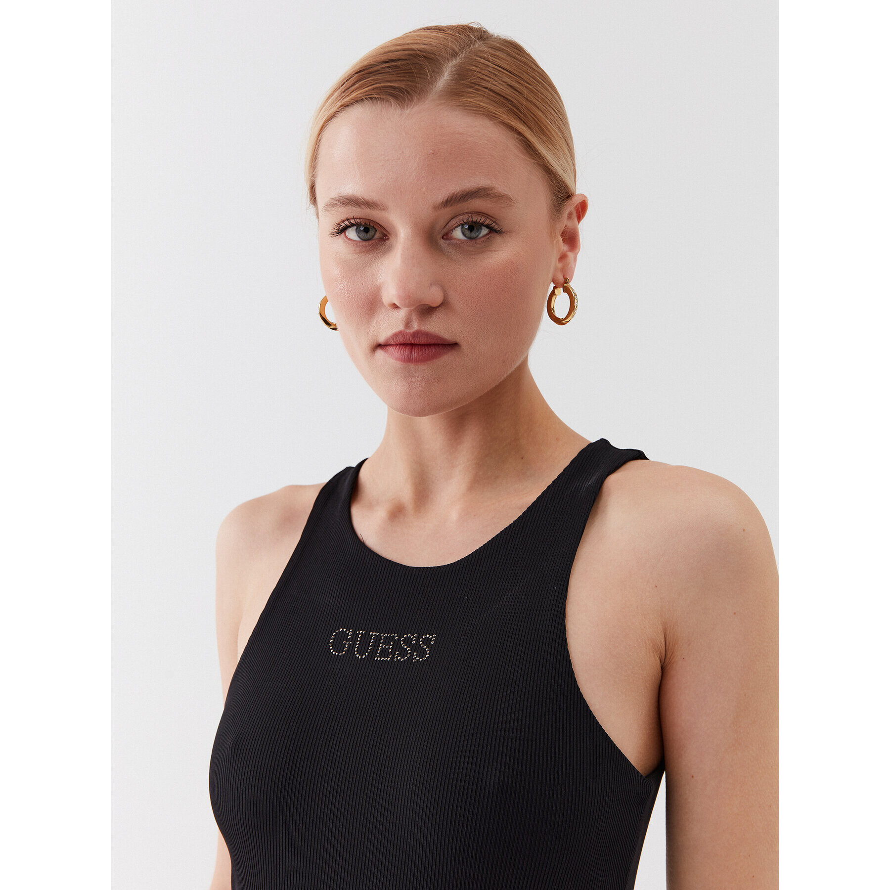 Guess Боди W3YP17 KAZH2 Черен Slim Fit - Pepit.bg
