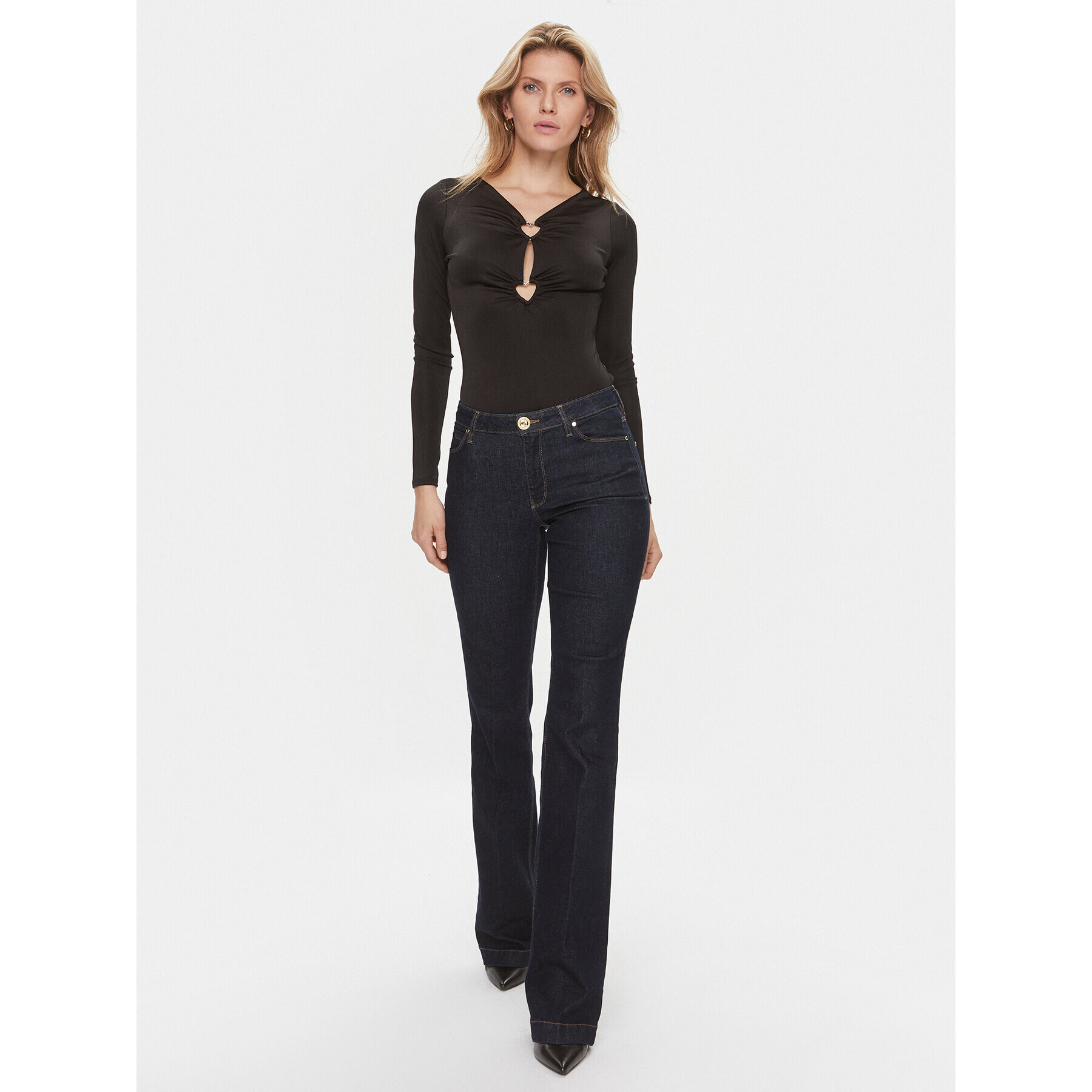 Guess Боди W4RP12 KBEM0 Черен Slim Fit - Pepit.bg