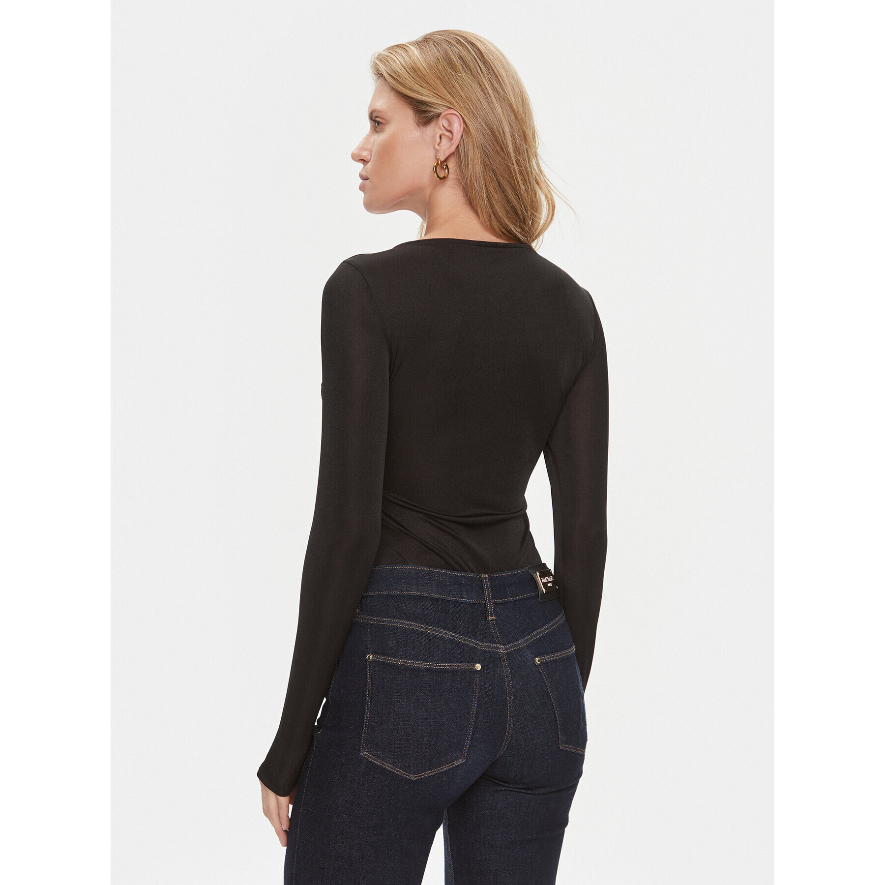 Guess Боди W4RP12 KBEM0 Черен Slim Fit - Pepit.bg