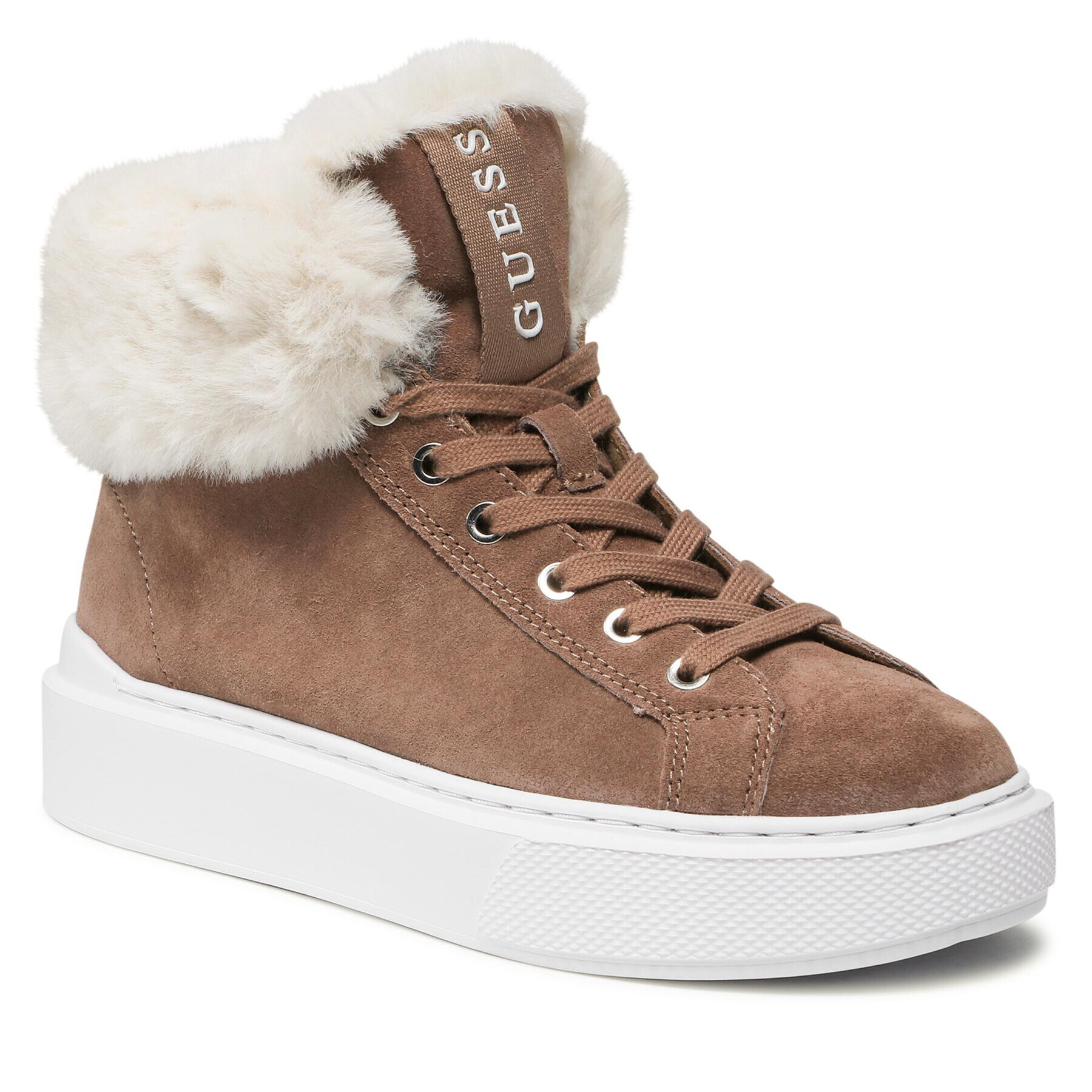 Guess Боти FL8HIS SUE12 Кафяв - Pepit.bg