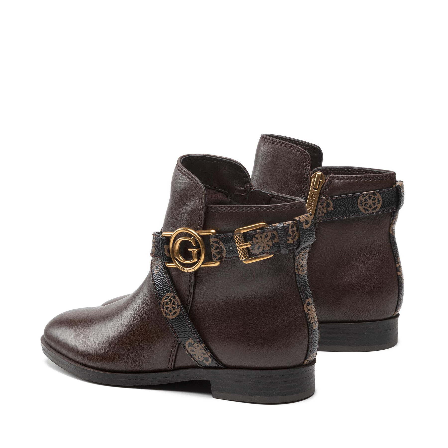 Guess Боти Floriza FL7FRZ LEA09 Кафяв - Pepit.bg