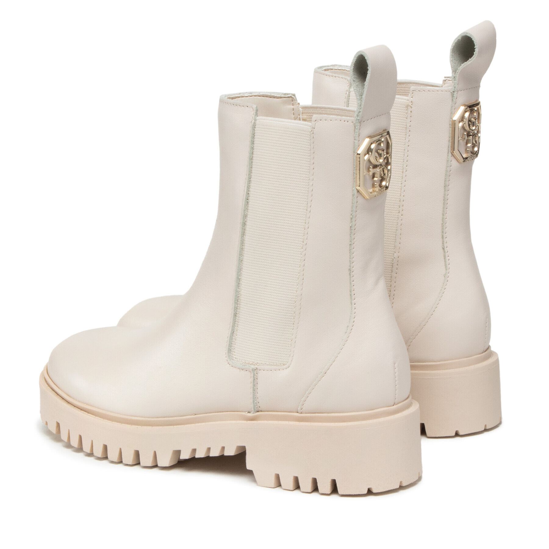 Guess Боти тип челси Oakess FL7OAK LEA10 Бежов - Pepit.bg