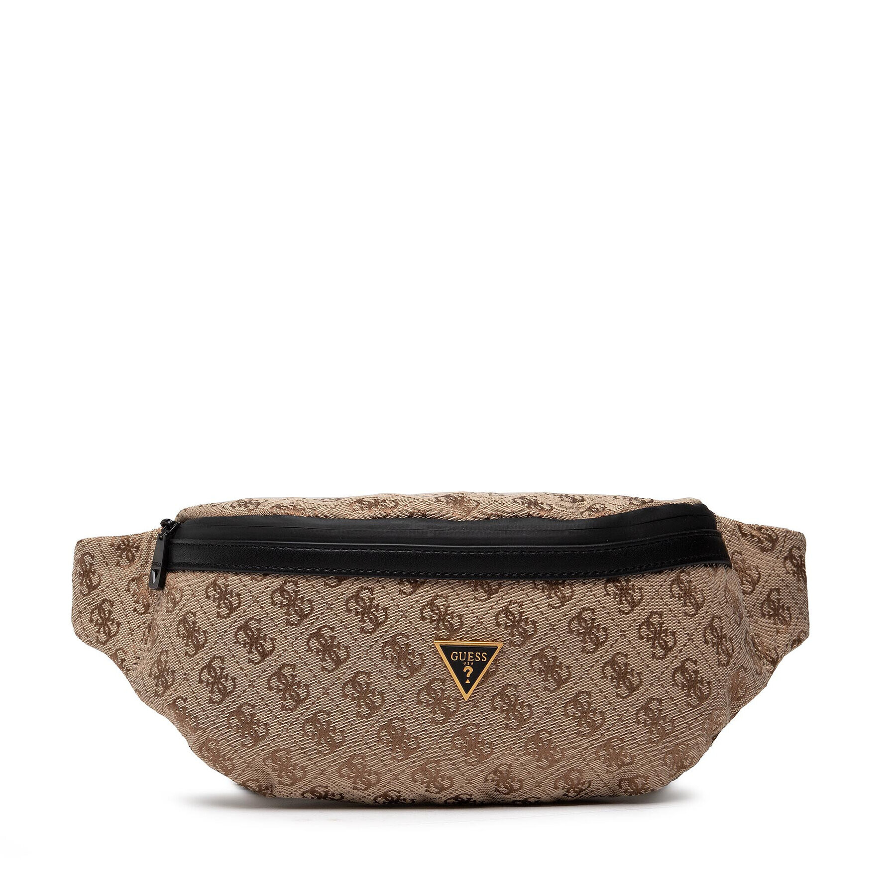 Guess Чанта за кръст Vezzola Jacquard Bum Bag HMVZLJ P2230 Бежов - Pepit.bg