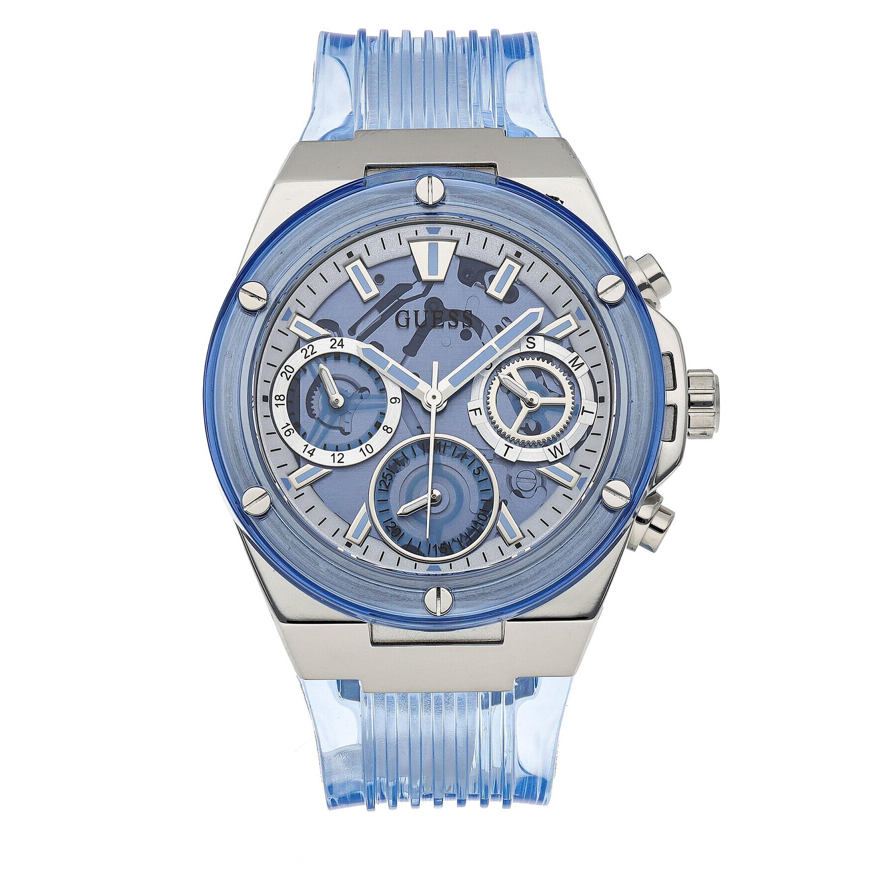 Guess Часовник Athena GW0409L1 Син - Pepit.bg