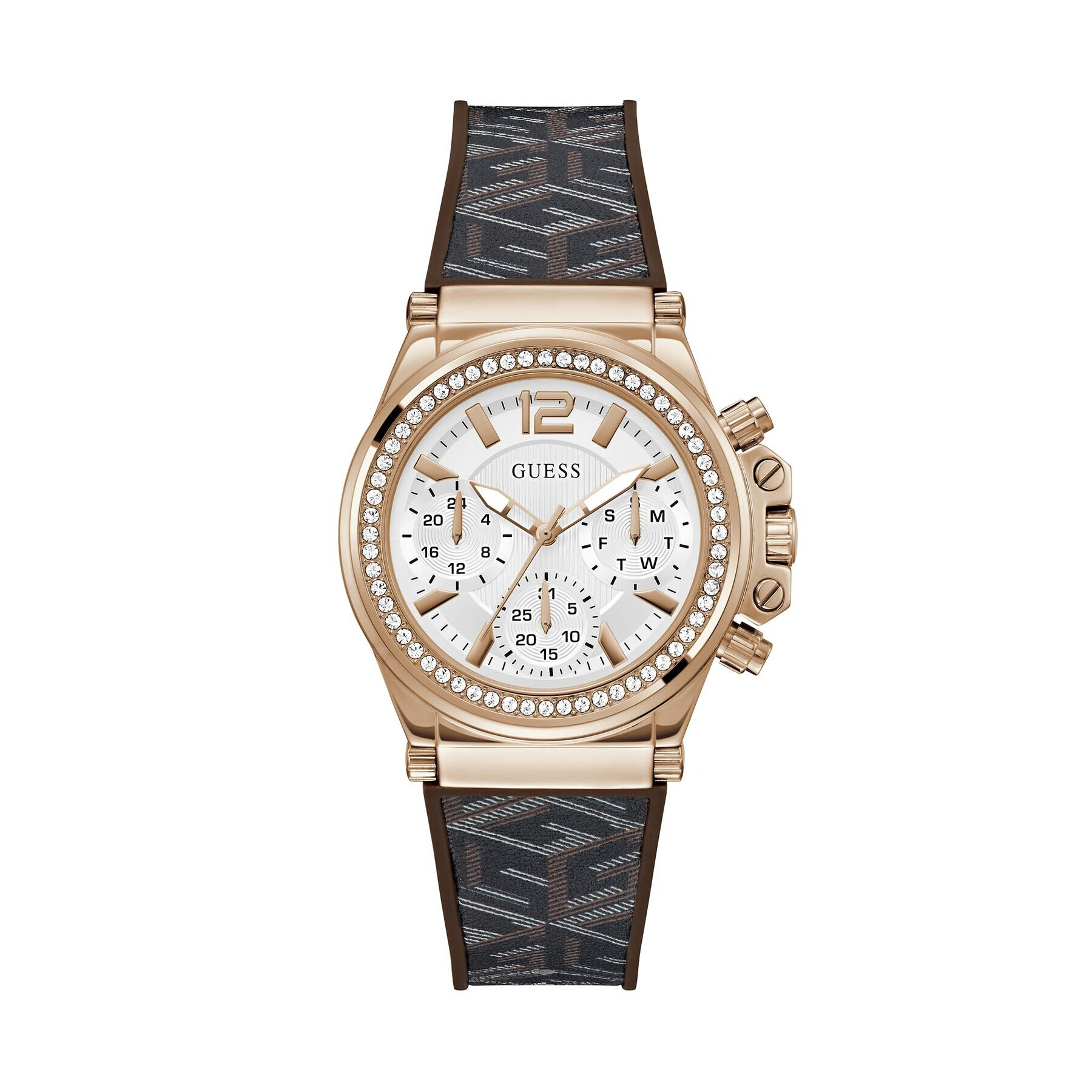 Guess Часовник Charisma GW0621L5 Кафяв - Pepit.bg