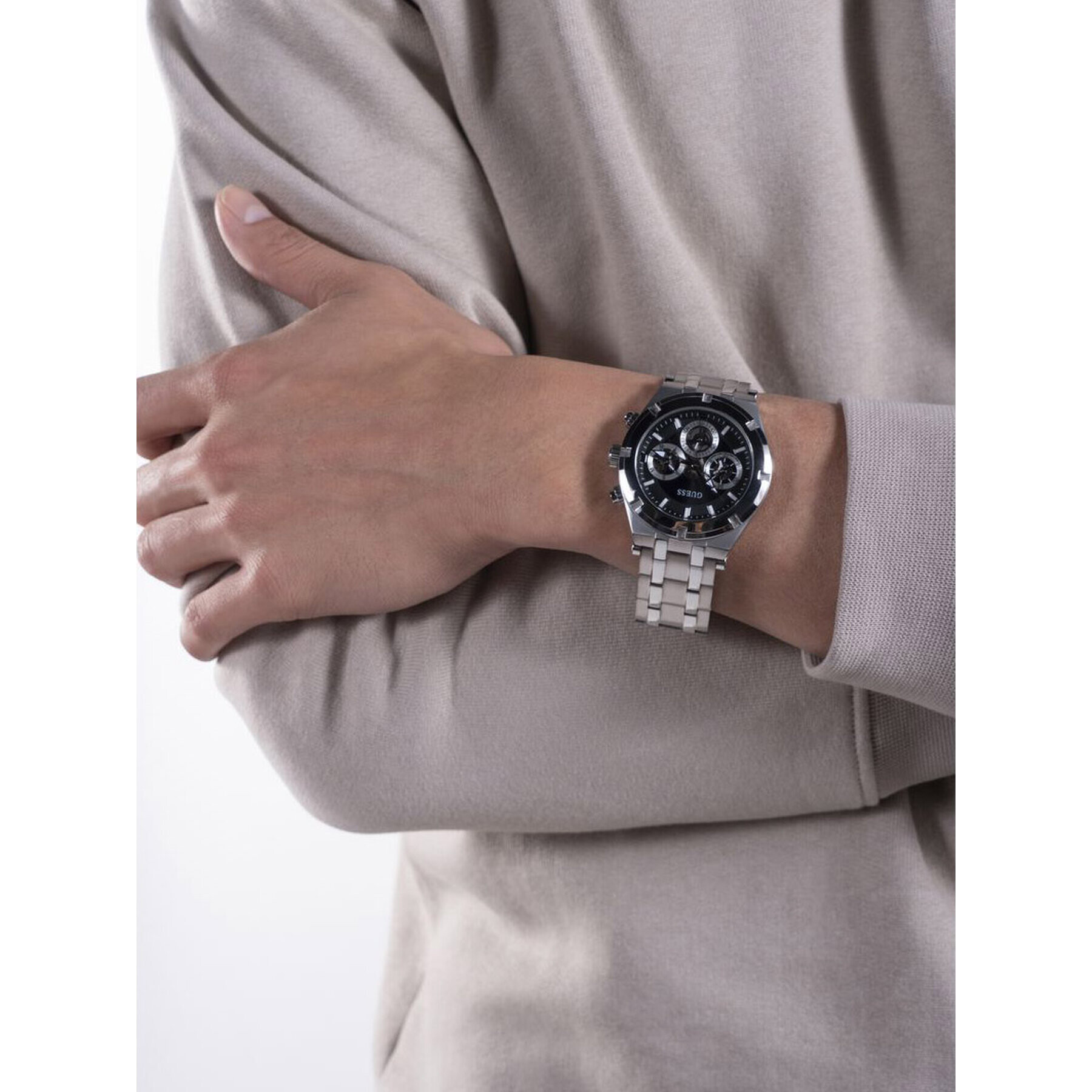 Guess Часовник Continental GW0260G1 Сребрист - Pepit.bg