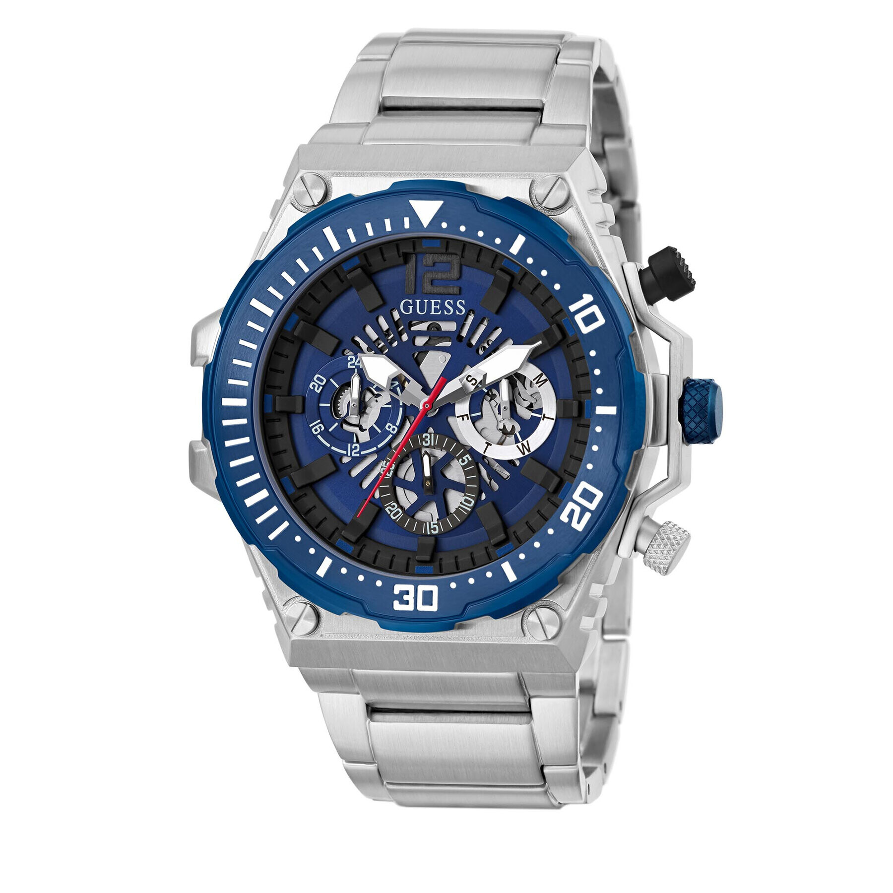 Guess Часовник Exposure GW0324G1 Сребрист - Pepit.bg