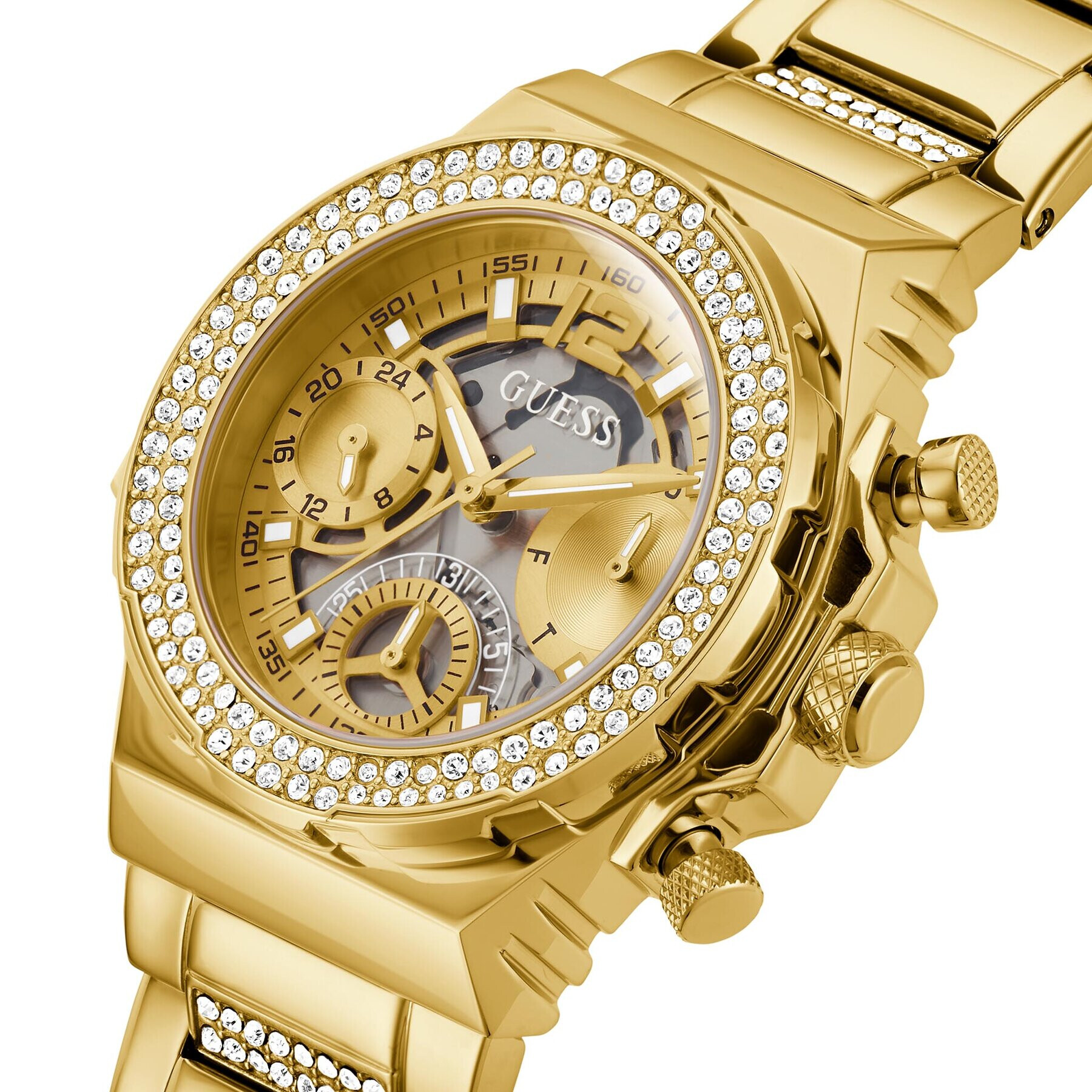 Guess Часовник Fusion GW0552L2 Златист - Pepit.bg