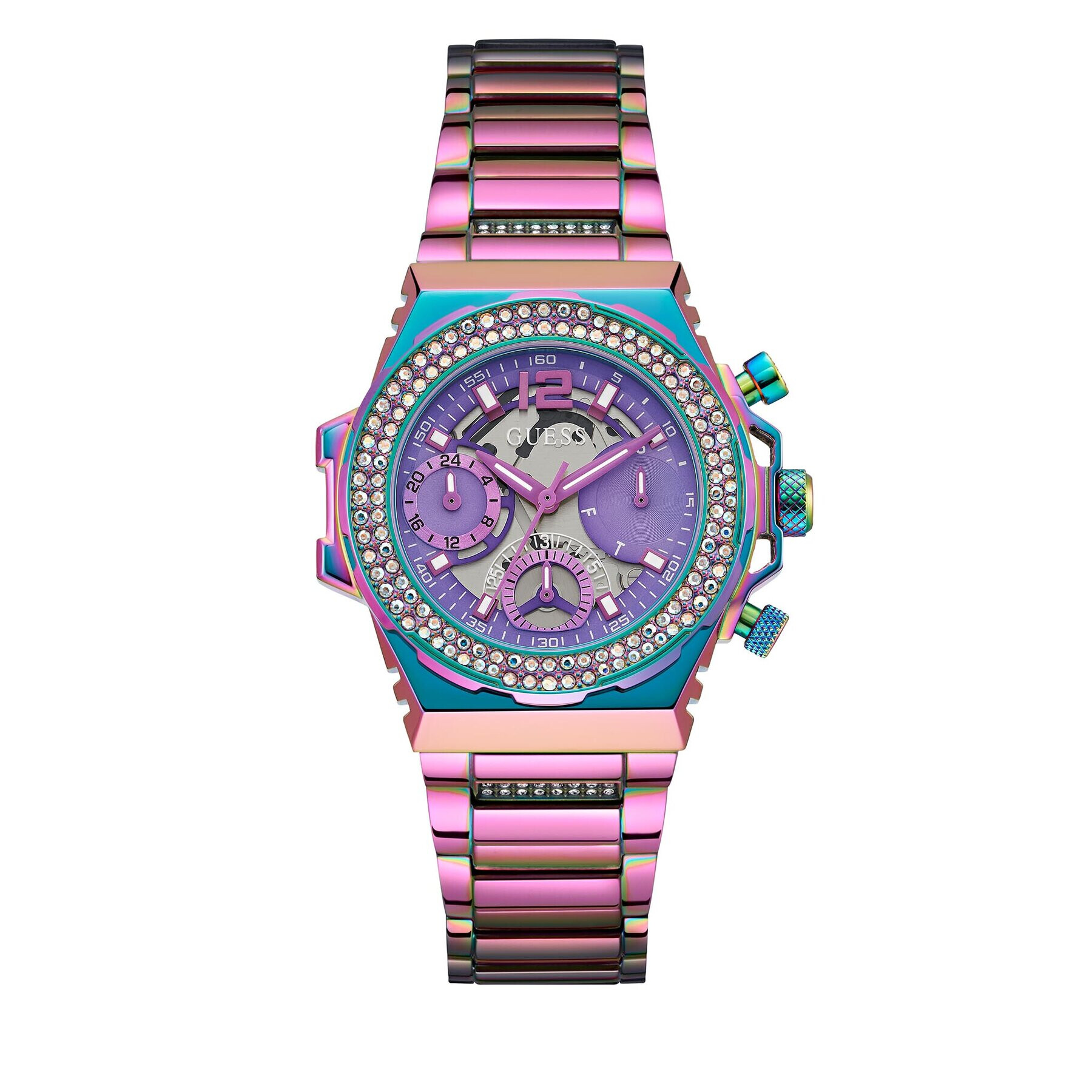 Guess Часовник Fusion GW0552L4 Виолетов - Pepit.bg