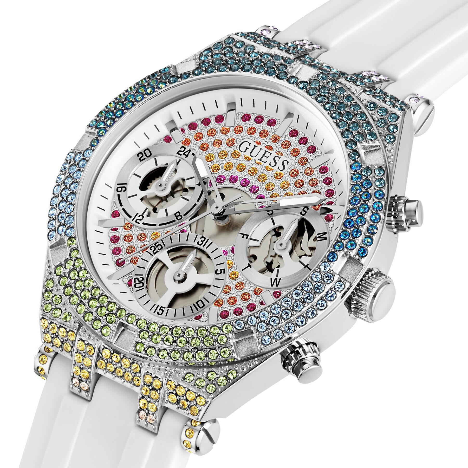 Guess Часовник Heiress GW0407L4 Бял - Pepit.bg