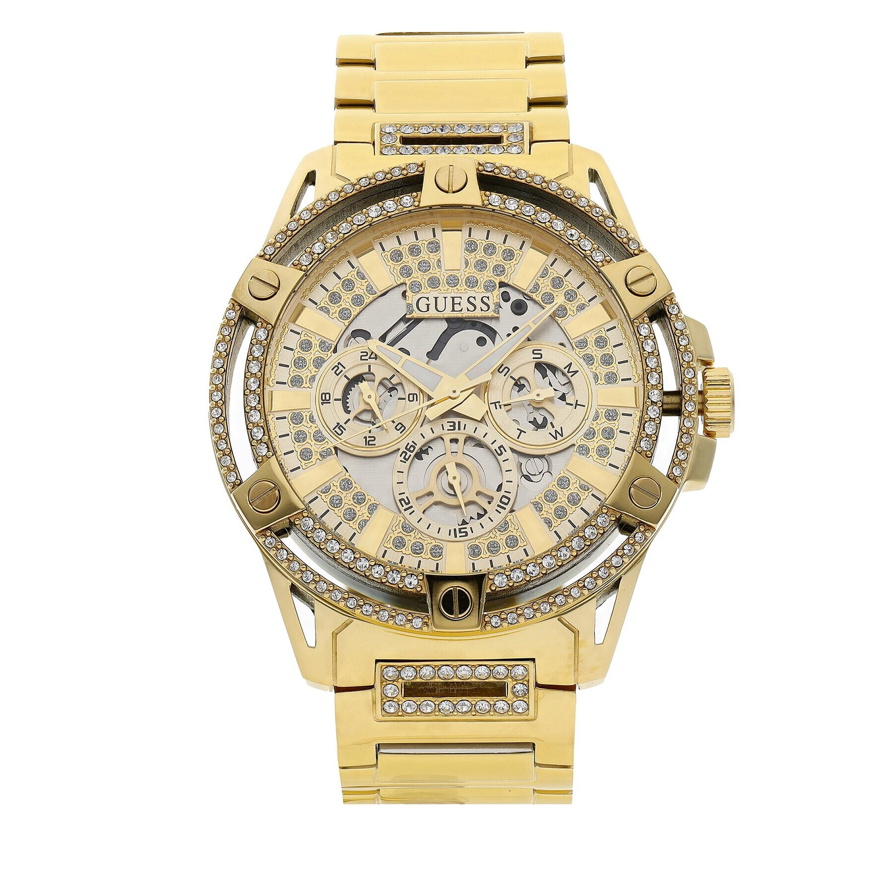 Guess Часовник King GW0497G2 Златист - Pepit.bg