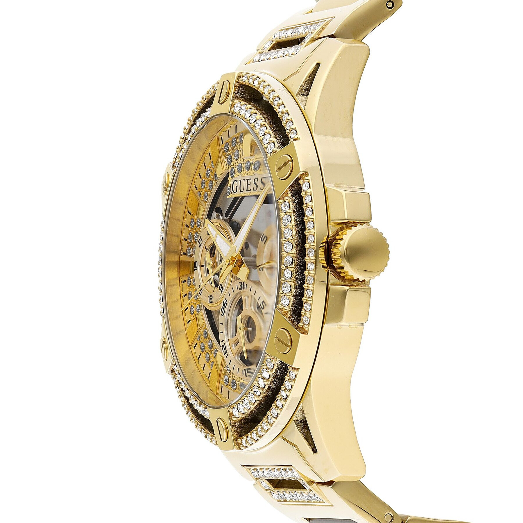 Guess Часовник King GW0497G2 Златист - Pepit.bg