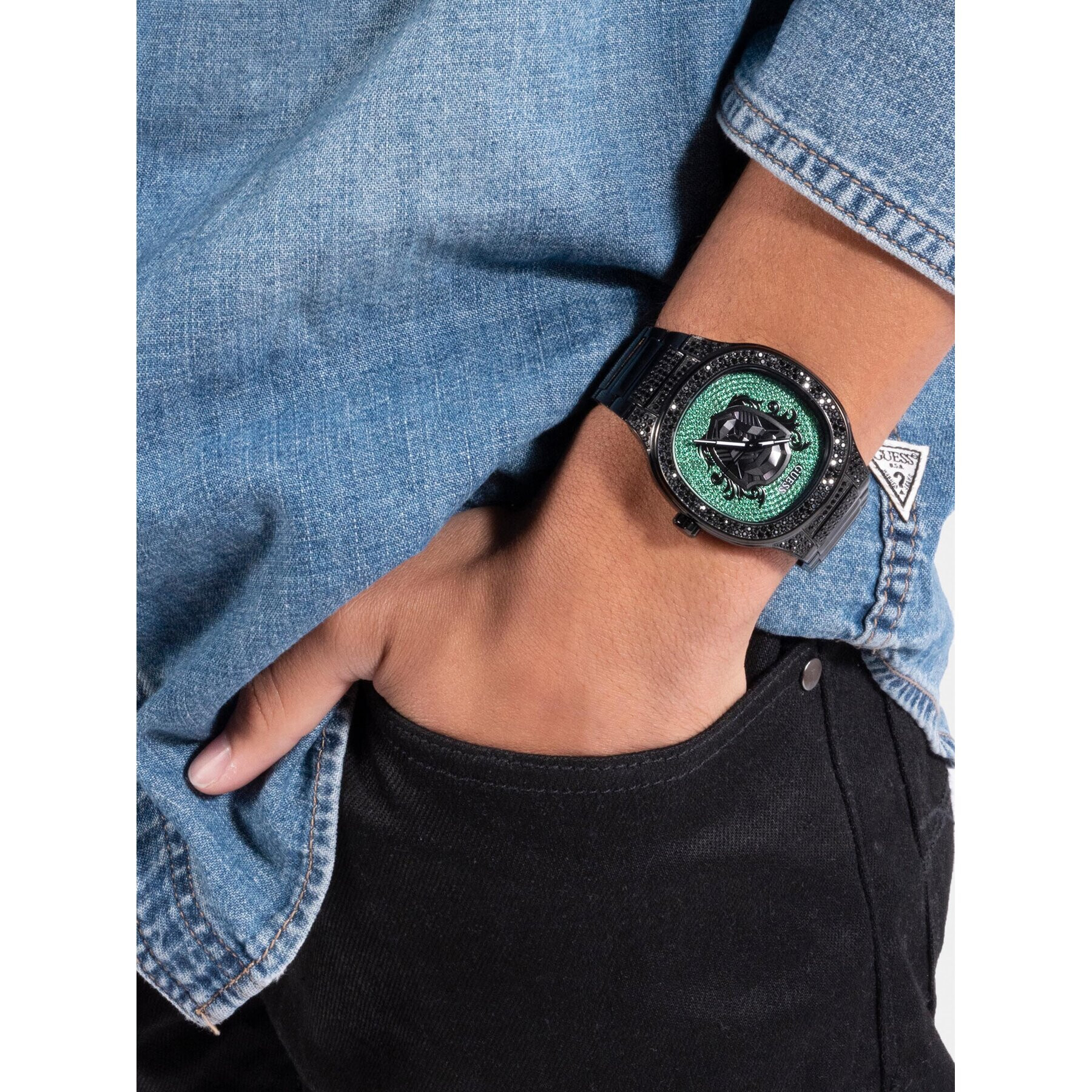 Guess Часовник Kingdom GW0565G2 Черен - Pepit.bg