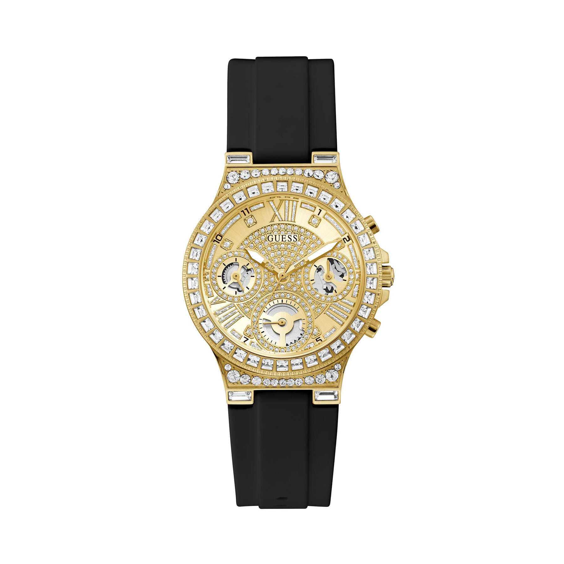 Guess Часовник Moonlight GW0257L1 Черен - Pepit.bg