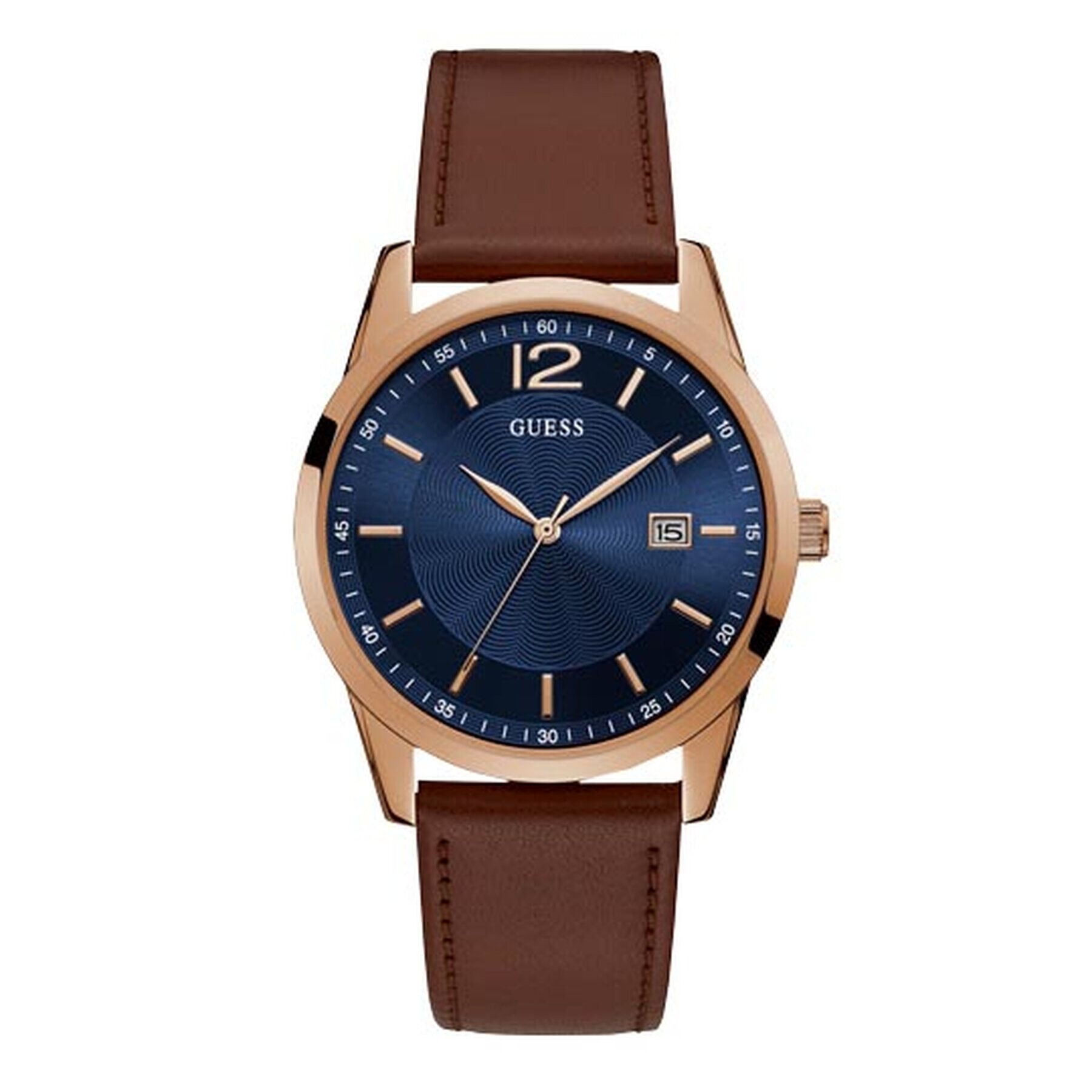 Guess Часовник Perry W1186G3 Кафяв - Pepit.bg