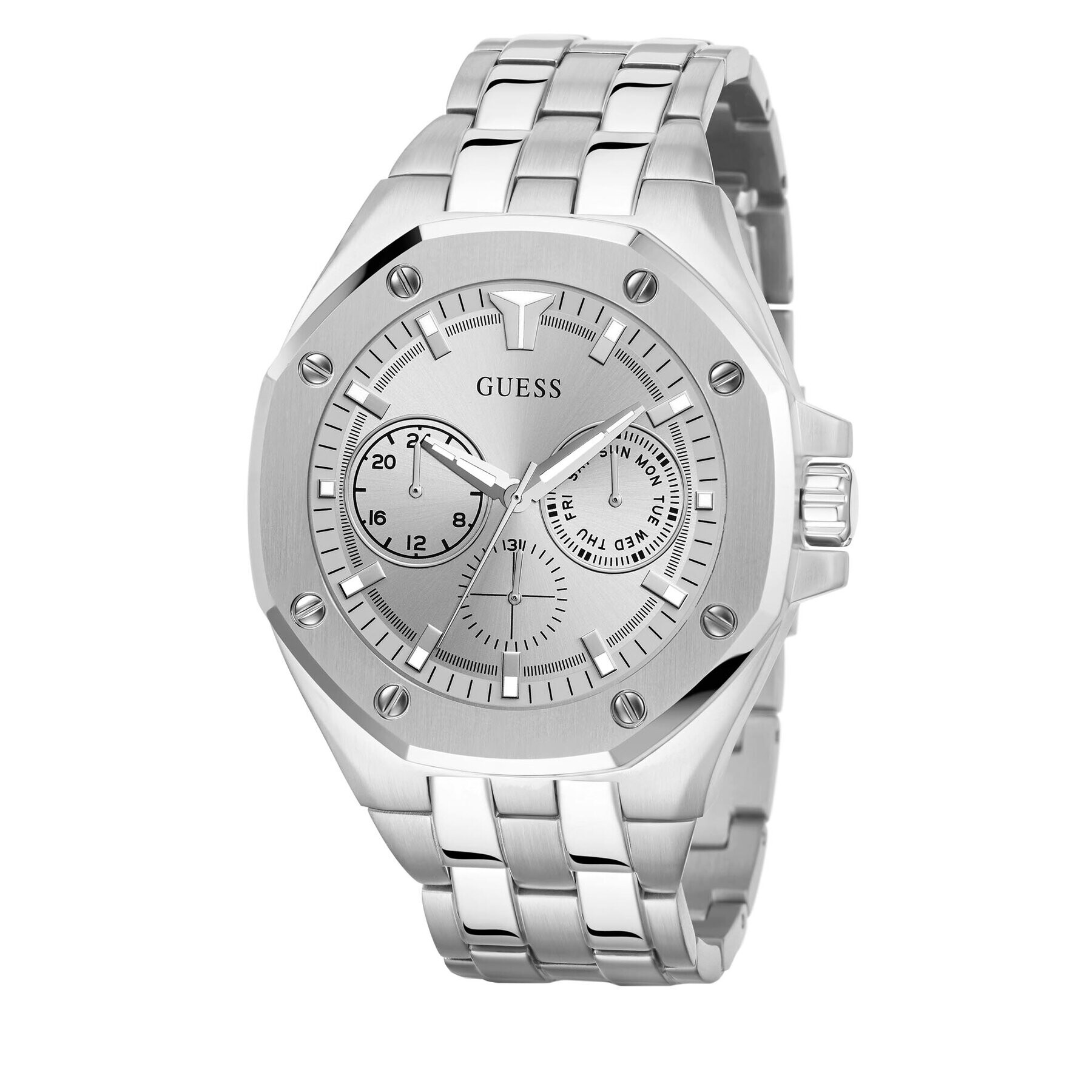 Guess Часовник Top Gun GW0278G1 Сребрист - Pepit.bg