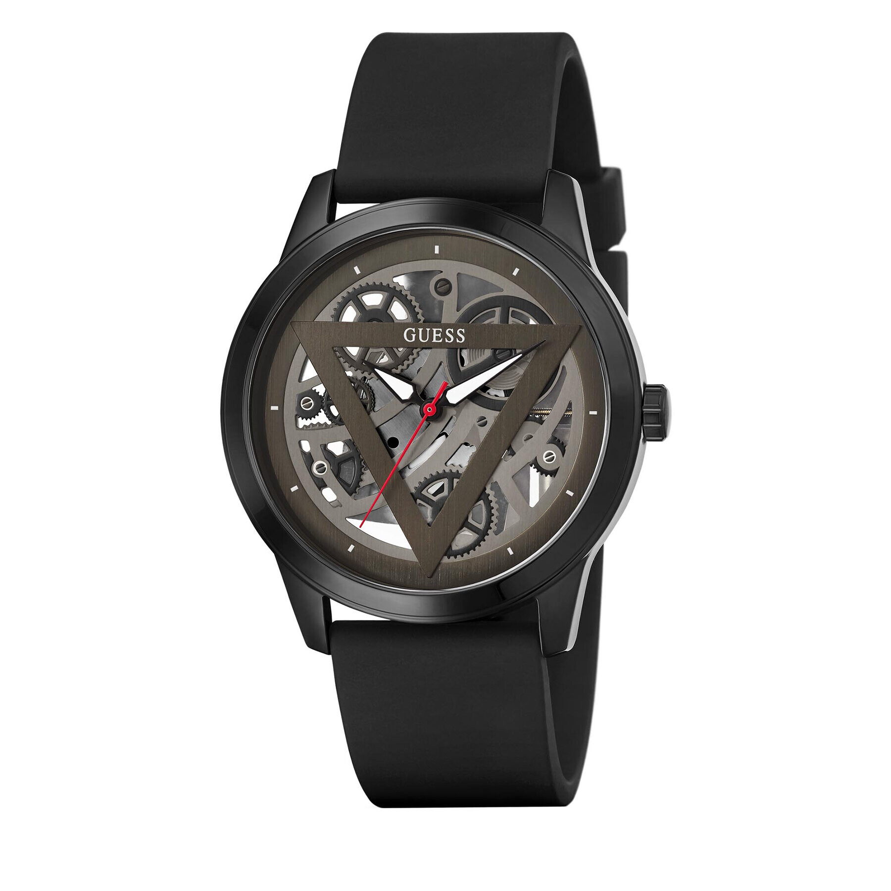 Guess Часовник Trilogy Skeleton GW0337G1 Черен - Pepit.bg