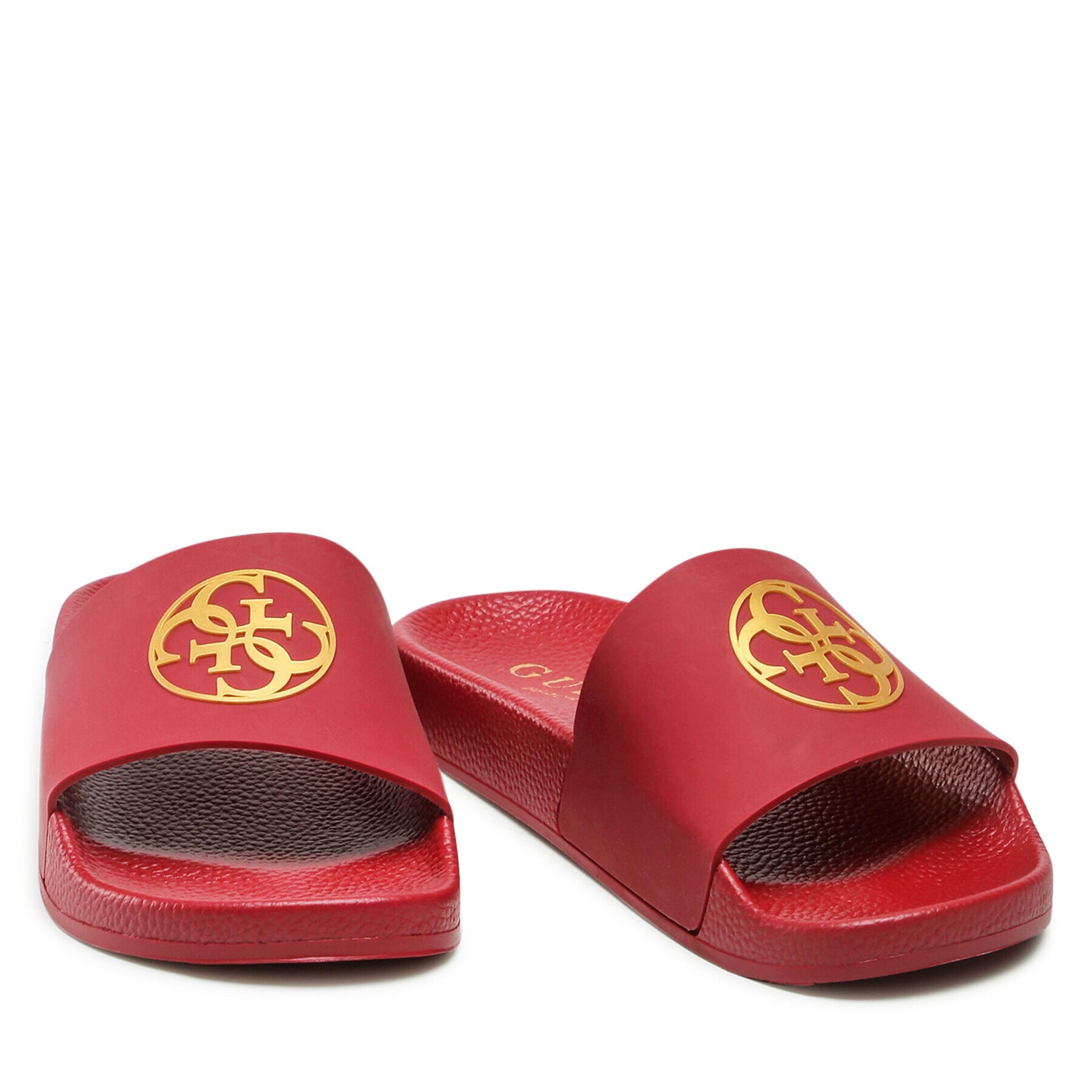 Guess Чехли 4G Logo Beach Slippers E2GZ01 BB00F Бордо - Pepit.bg