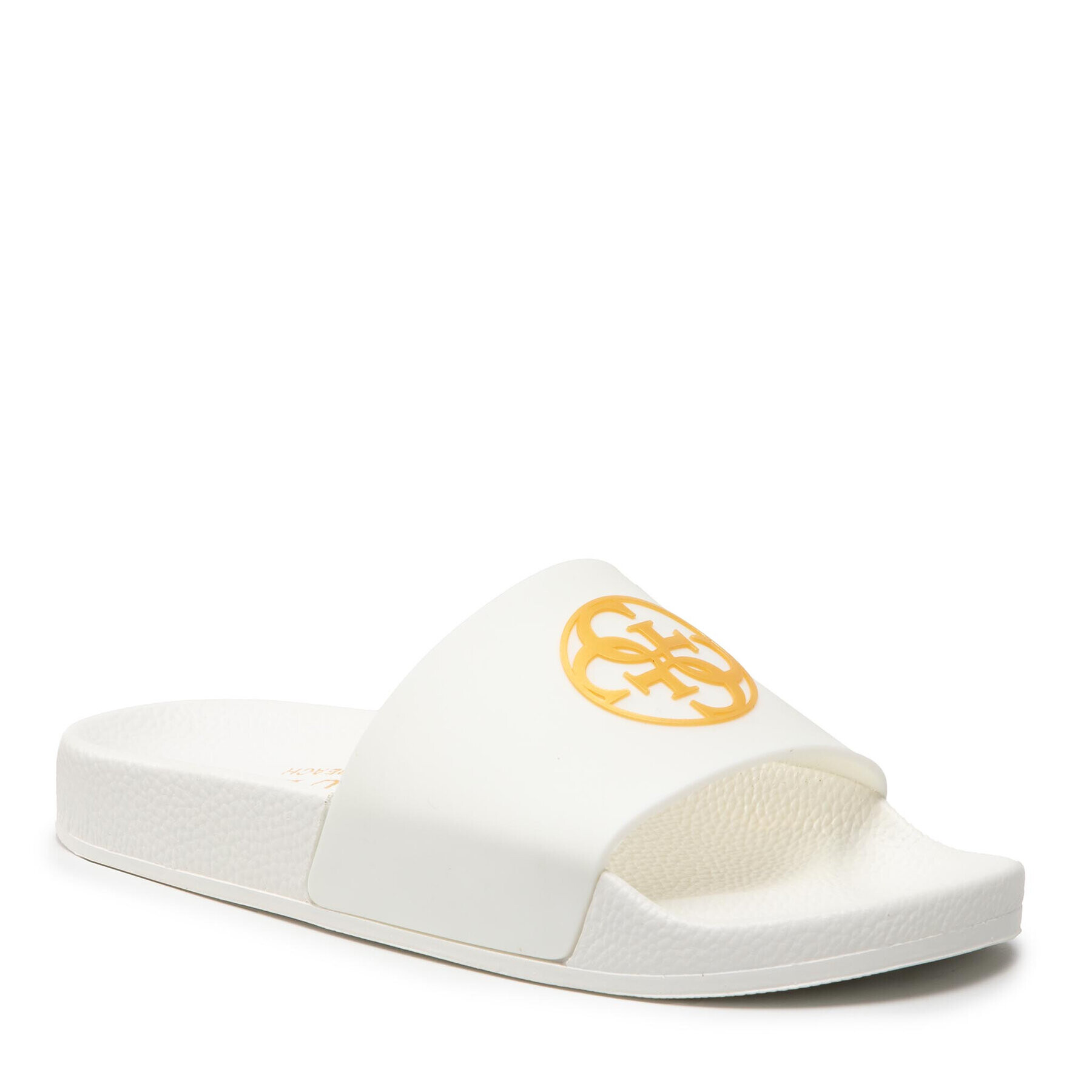 Guess Чехли 4G Logo Beach Slippers E2GZ01 BB00F Бял - Pepit.bg