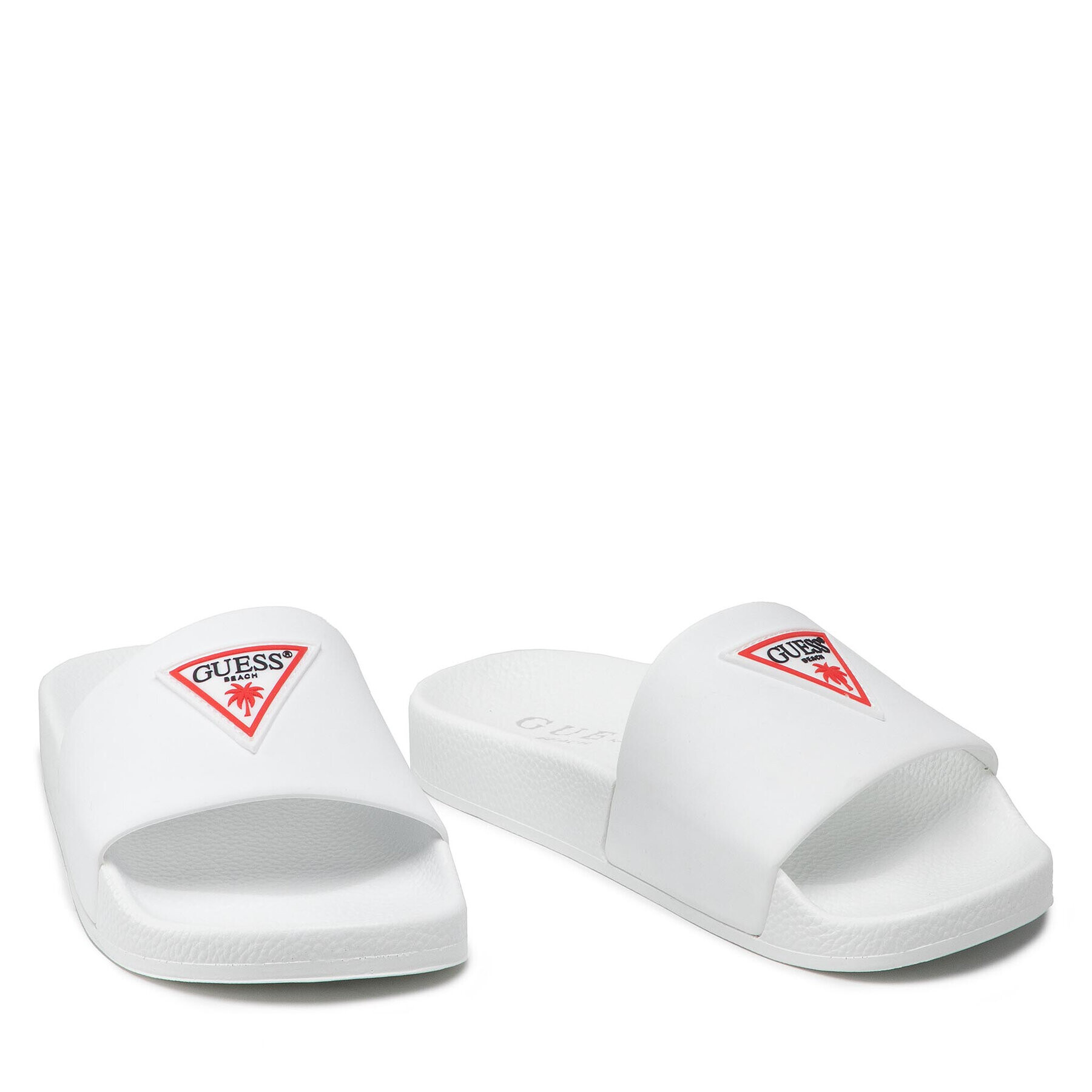 Guess Чехли Beach Slippers E2GZ00 BB00F Бял - Pepit.bg