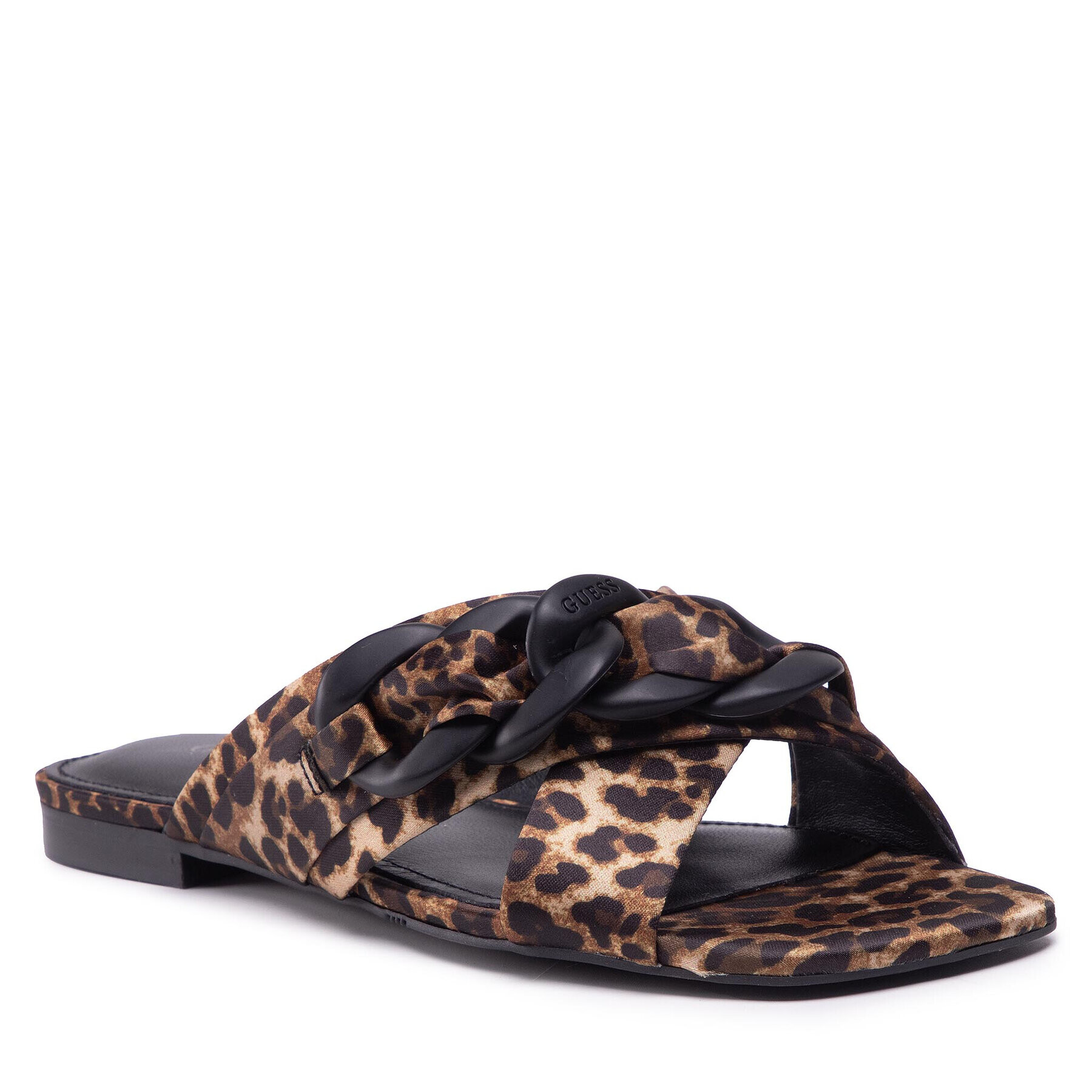 Guess Чехли Sandal Flat FL6S2M FAP03 Черен - Pepit.bg