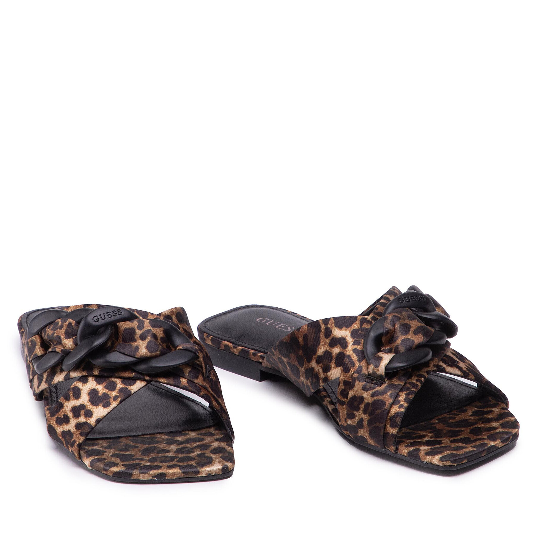 Guess Чехли Sandal Flat FL6S2M FAP03 Черен - Pepit.bg