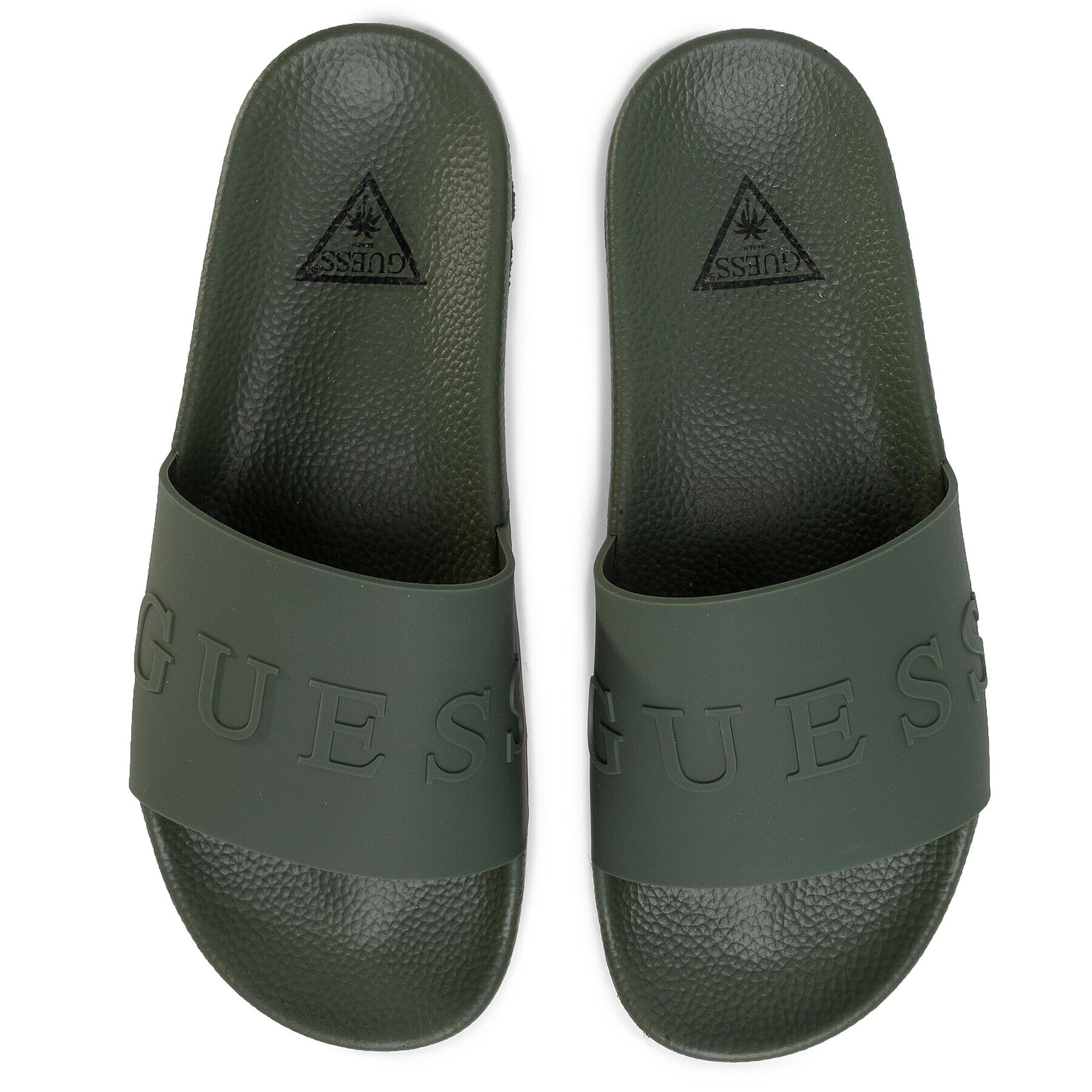 Guess Чехли Slides F02Z03 BB00F Зелен - Pepit.bg