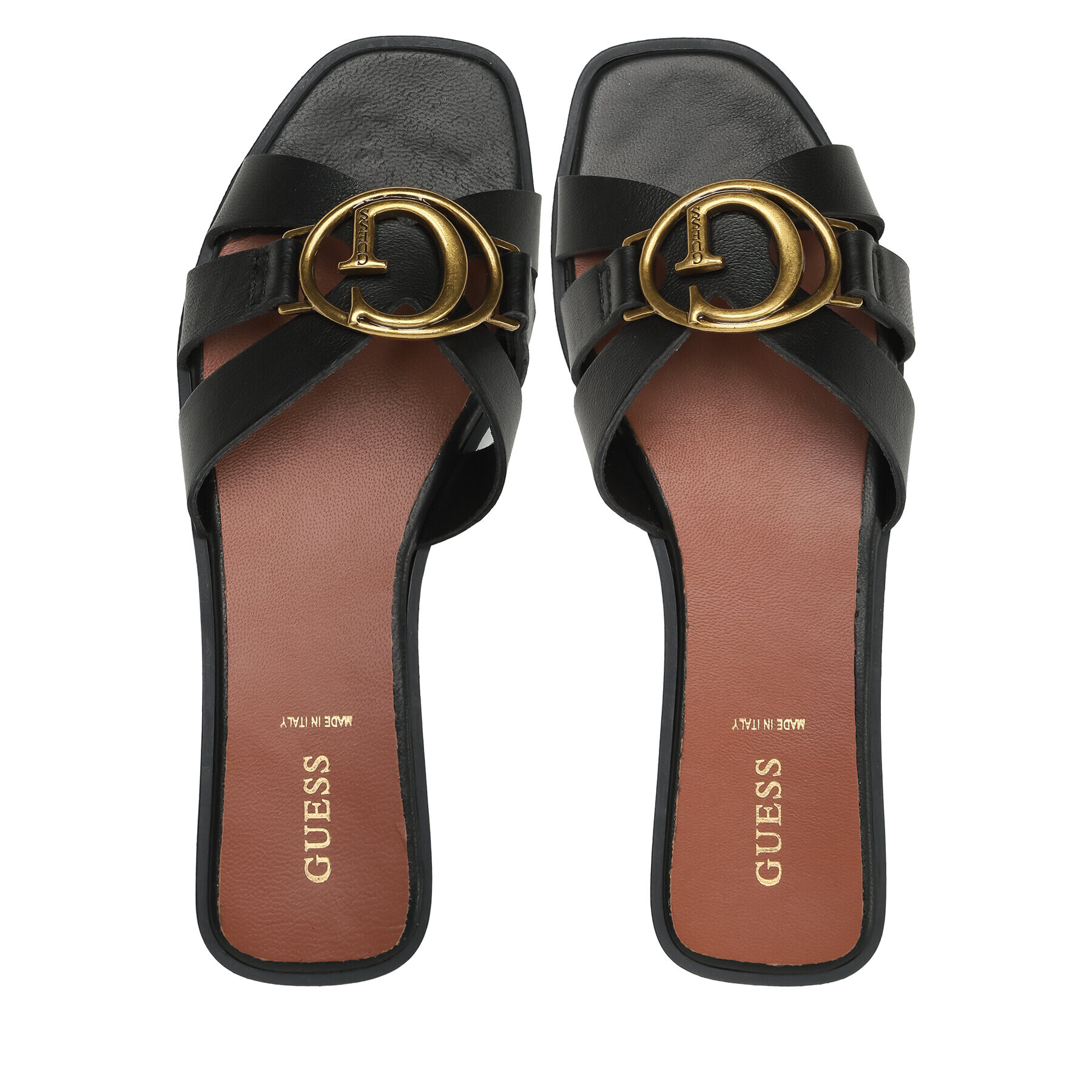 Guess Чехли Symo Made In Italy FL6SYM LEA19 Черен - Pepit.bg