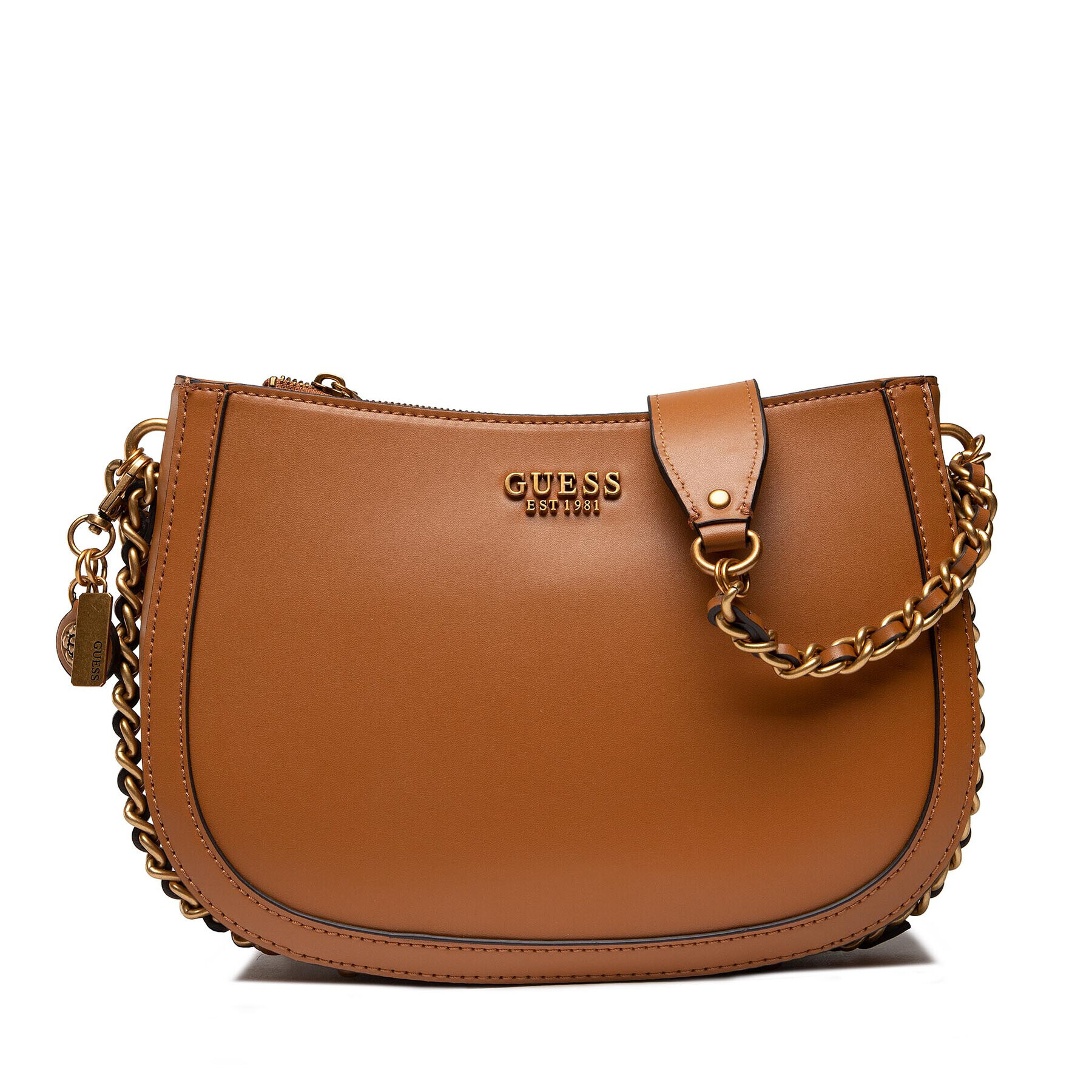 Guess Дамска чанта Abbey (VB) HWVB85 58020 Кафяв - Pepit.bg