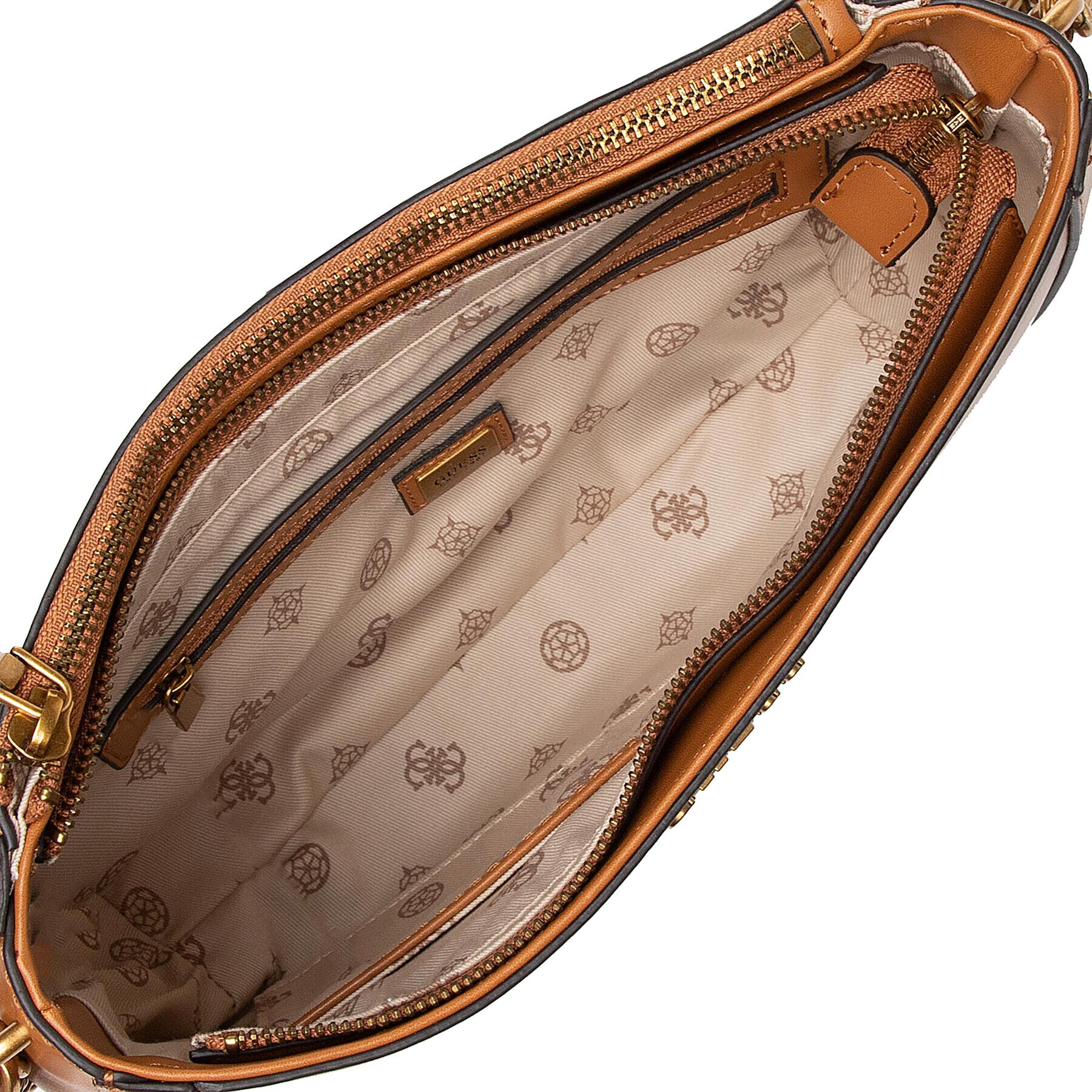 Guess Дамска чанта Abbey (VB) HWVB85 58020 Кафяв - Pepit.bg