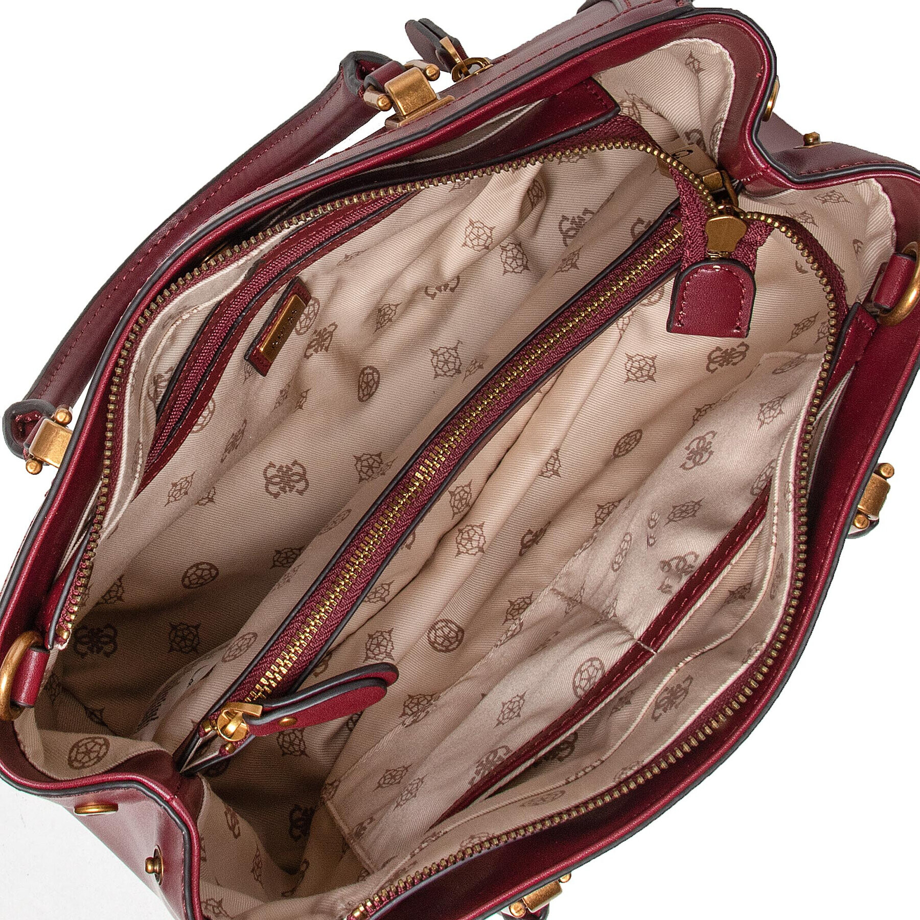 Guess Дамска чанта Abey HWVB85 58060 Бордо - Pepit.bg