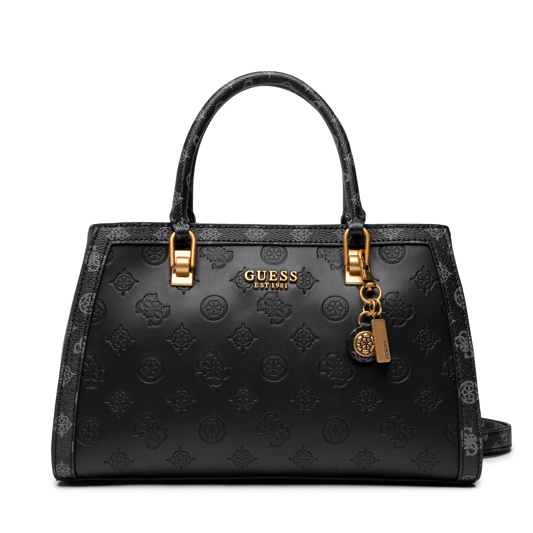 Guess Дамска чанта Abey (PB) HWPB85 58060 Черен - Pepit.bg