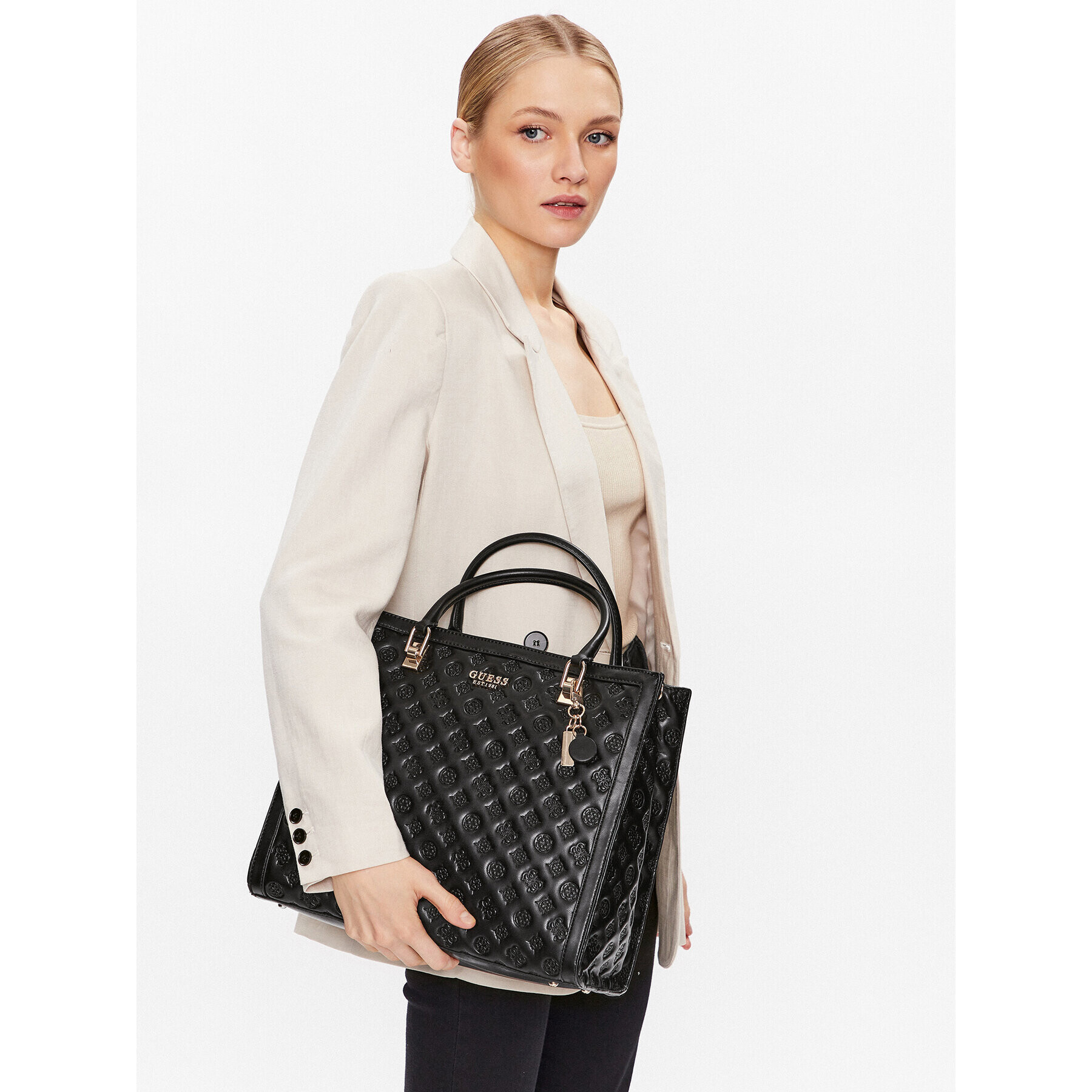 Guess Дамска чанта Abey (PD) HWPD85 58230 Черен - Pepit.bg