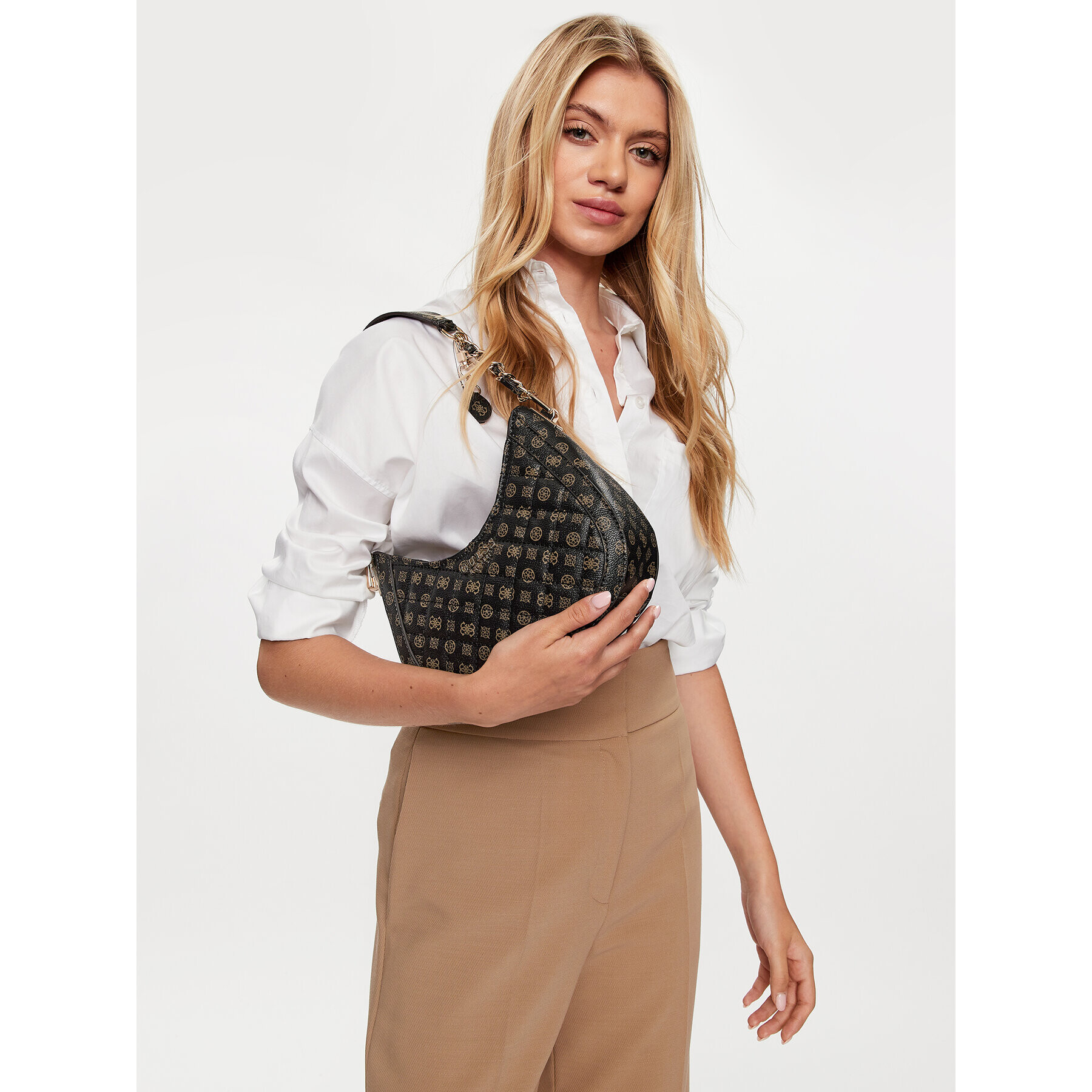 Guess Дамска чанта Abey (PG) HWPG85 58010 Кафяв - Pepit.bg