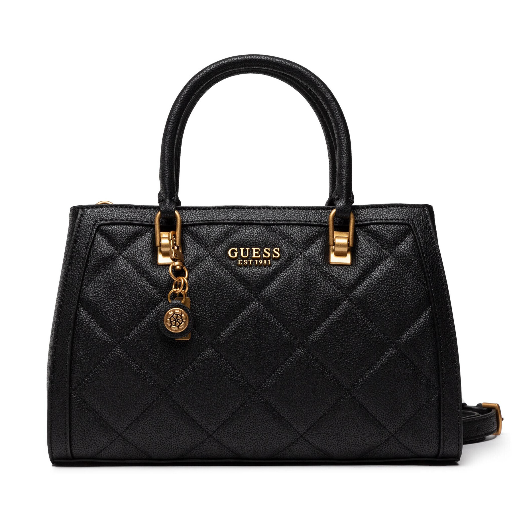 Guess Дамска чанта Abey (QB) HWQB85 58060 Черен - Pepit.bg