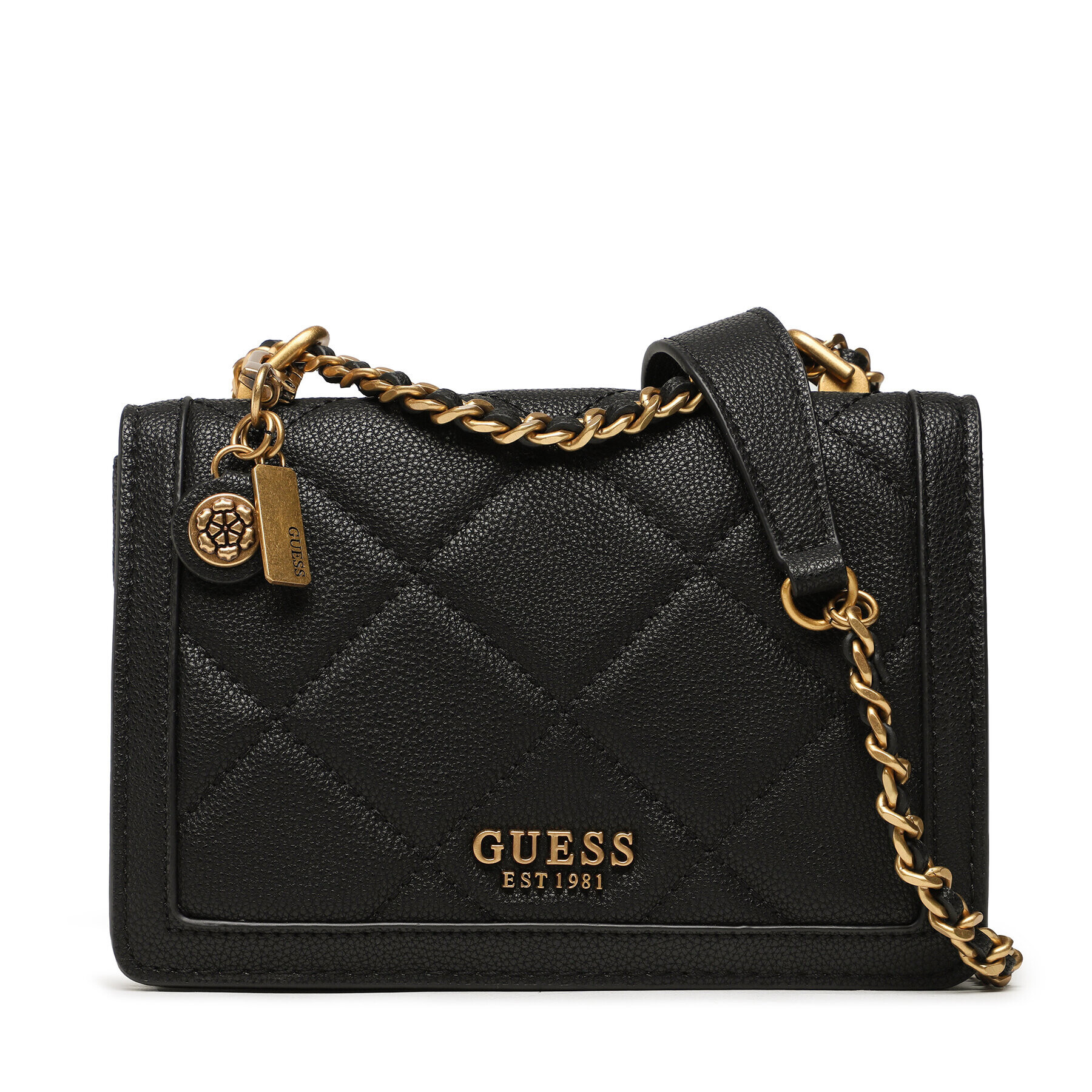 Guess Дамска чанта Abey (QB) HWQB85 58190 Черен - Pepit.bg
