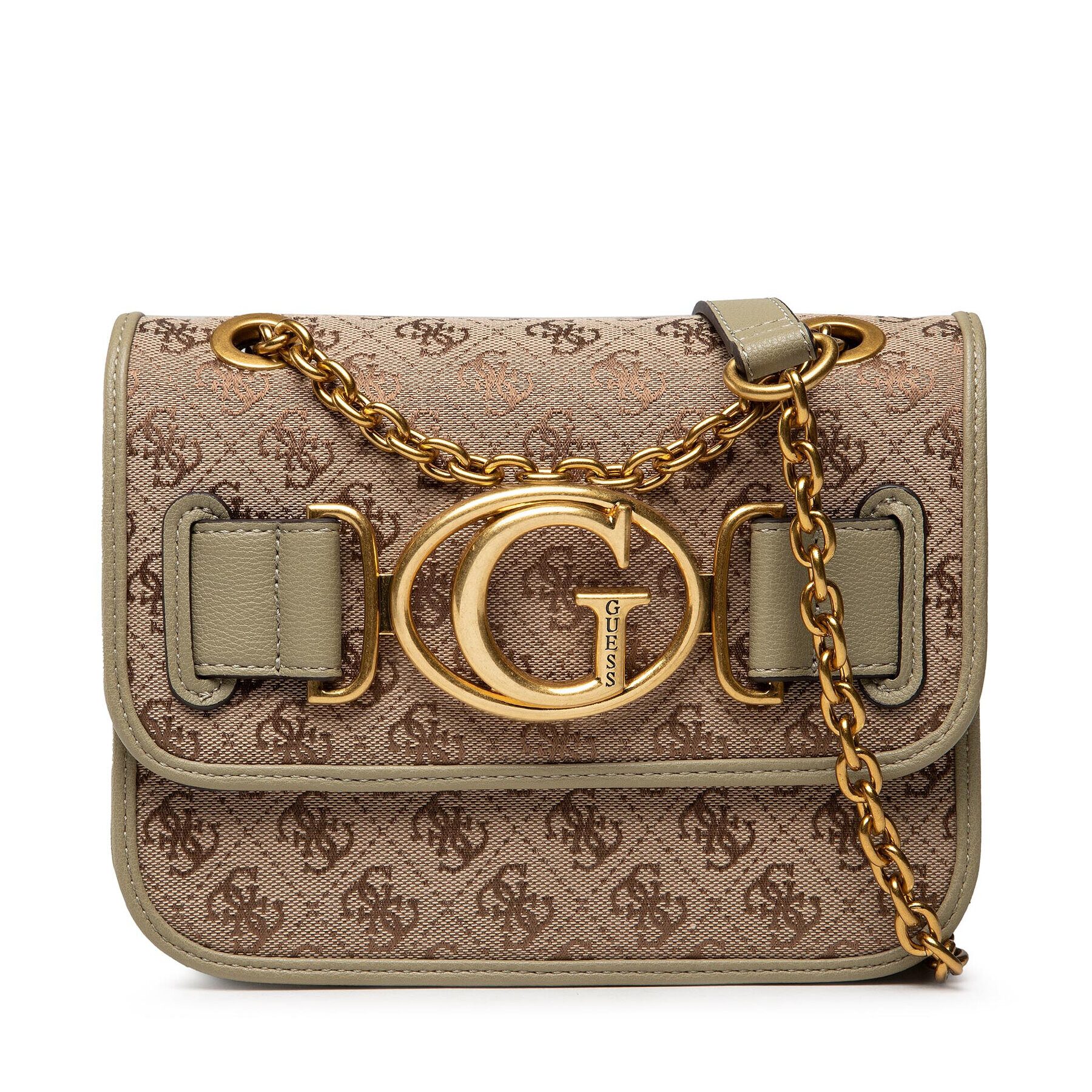 Guess Дамска чанта Aileen Crossbody Flap HWAILE P1416 Кафяв - Pepit.bg