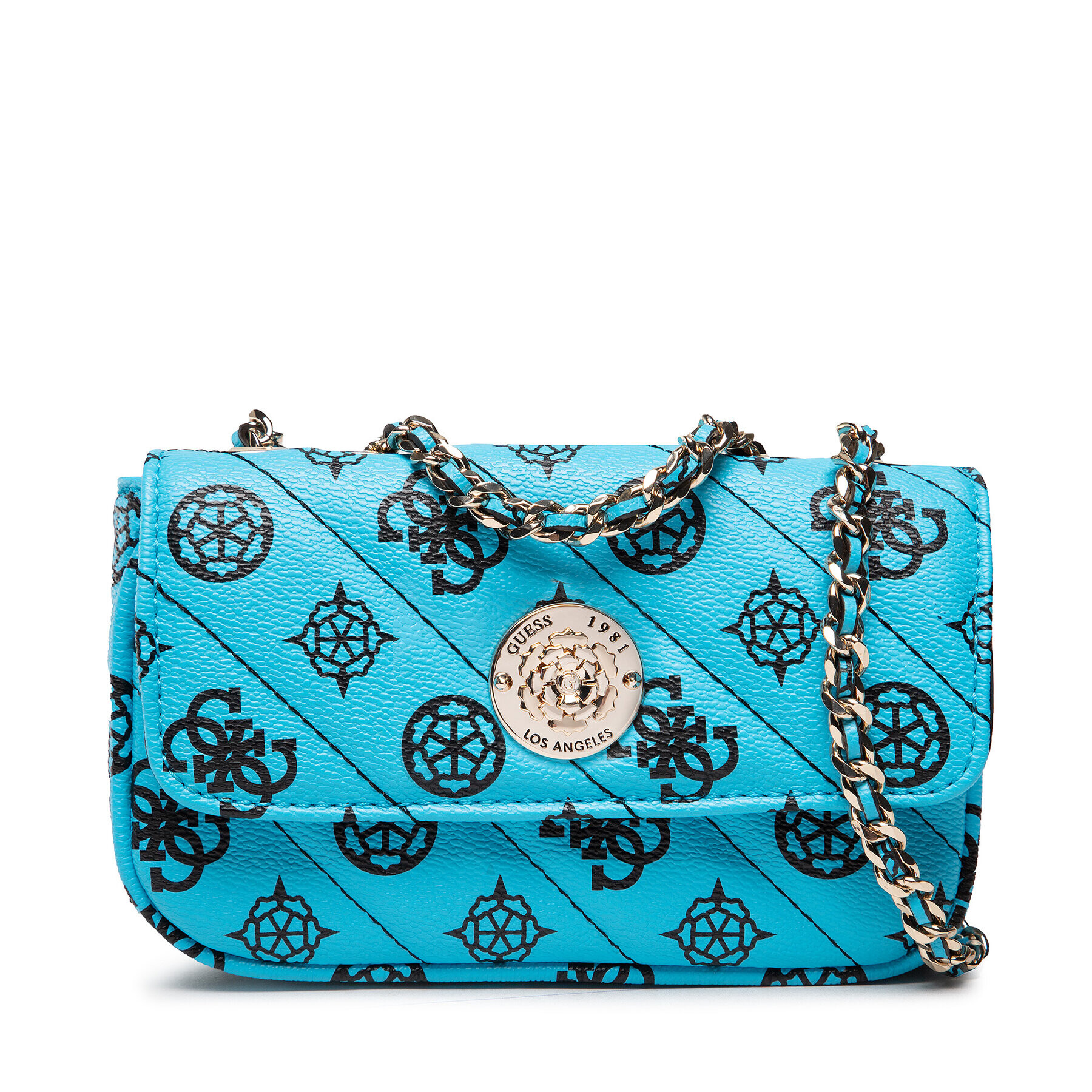 Guess Дамска чанта Always Mini Crossbody Flap HWPG84 25780 Син - Pepit.bg