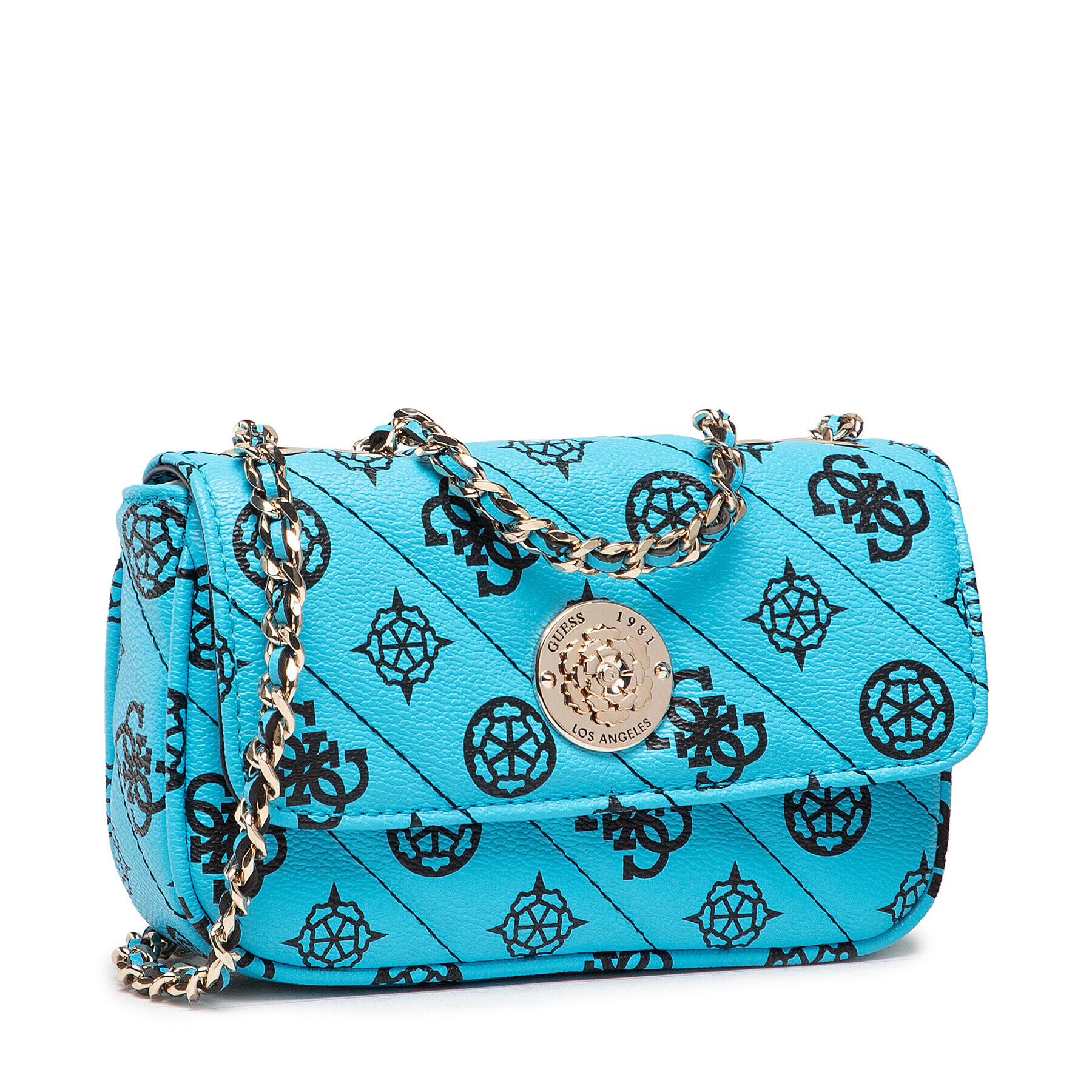 Guess Дамска чанта Always Mini Crossbody Flap HWPG84 25780 Син - Pepit.bg