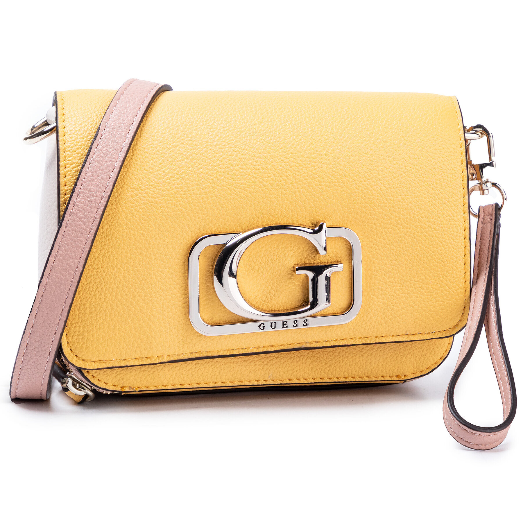 Guess Дамска чанта Annarita (VG) Mini HWVG75 83780 Жълт - Pepit.bg