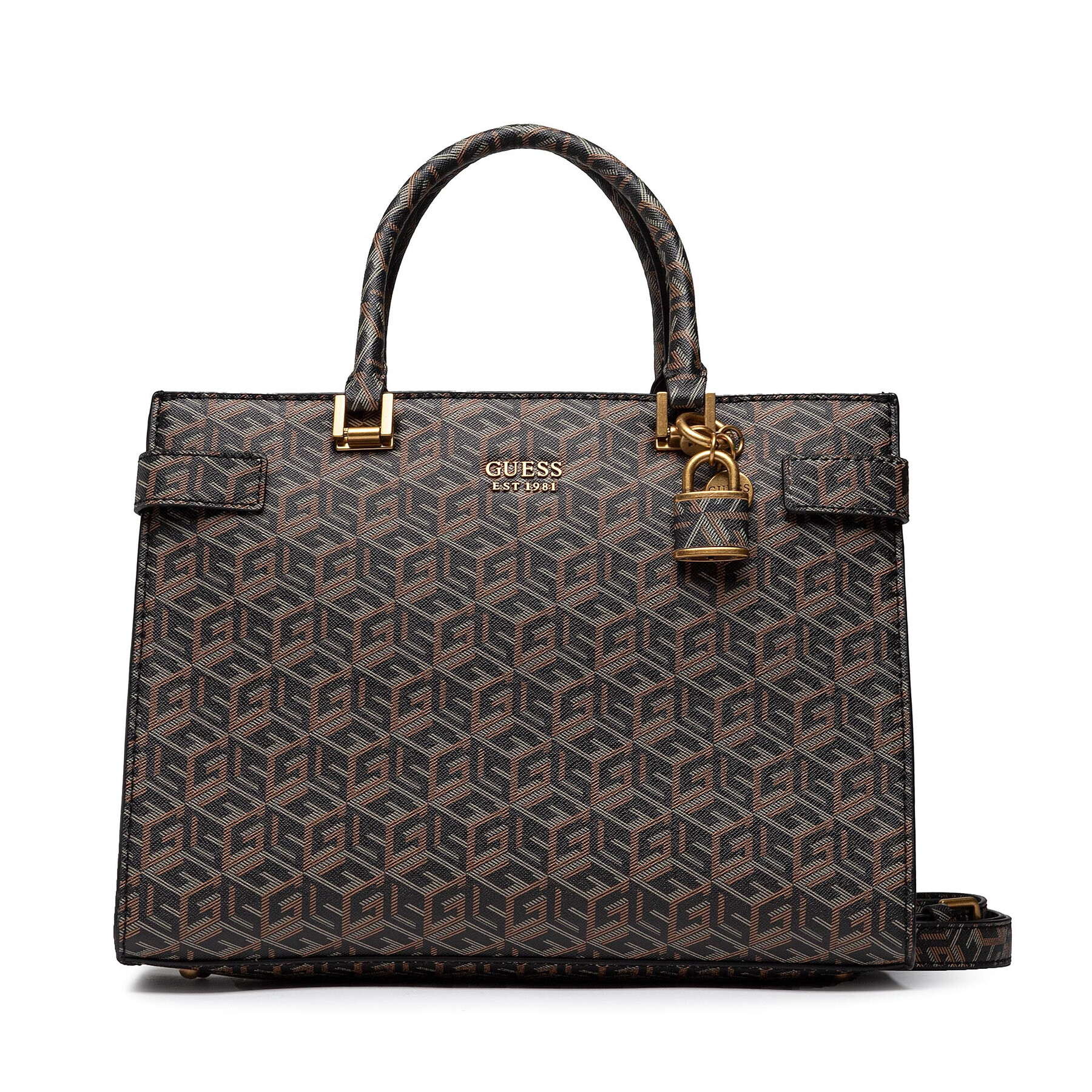 Guess Дамска чанта Atene (SC) HWSC84 19060 Кафяв - Pepit.bg